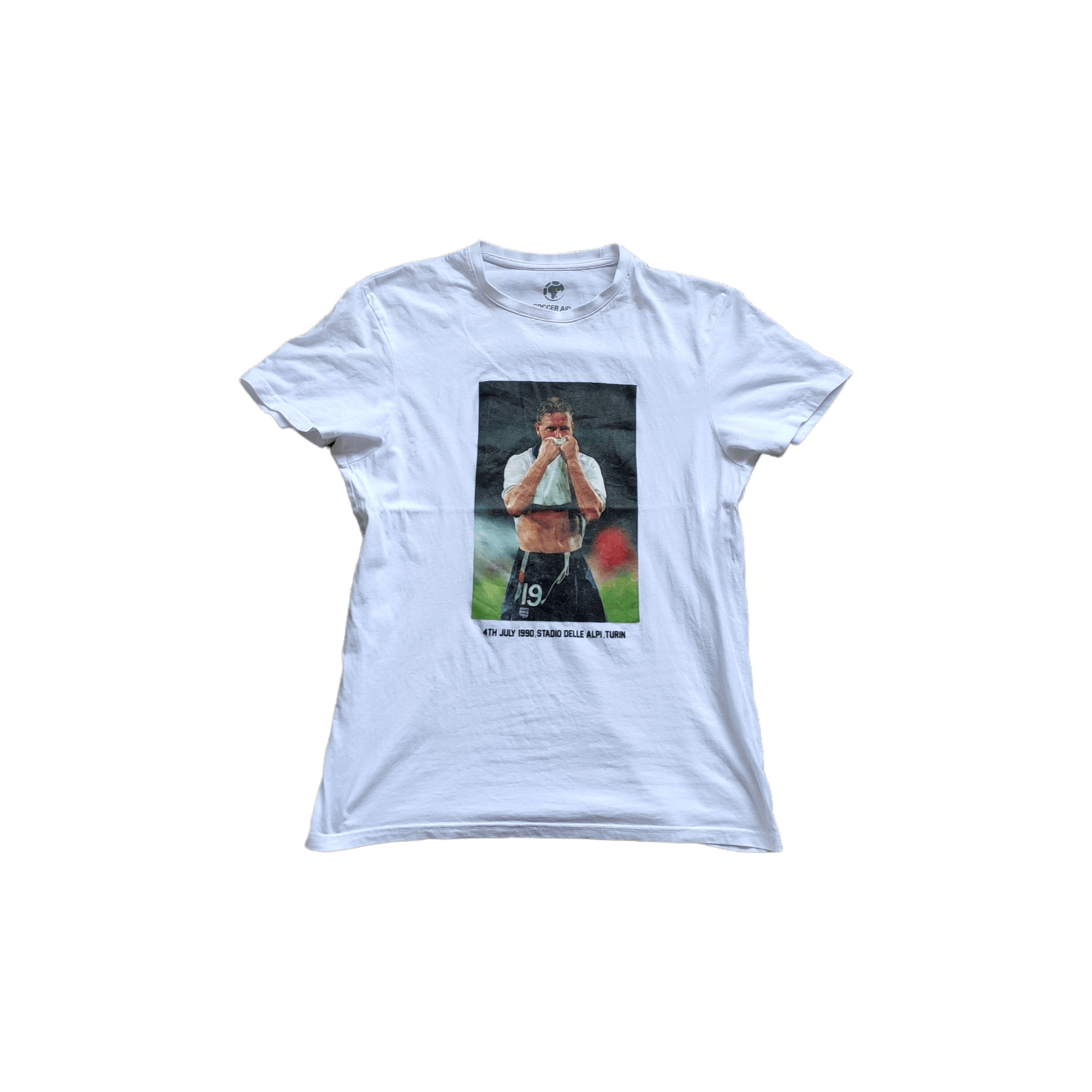 Vintage vintage t-shirt Paul Gascoine, Gazza 1990, size L Size US M / EU 48-50 / 2 - 1 Thumbnail