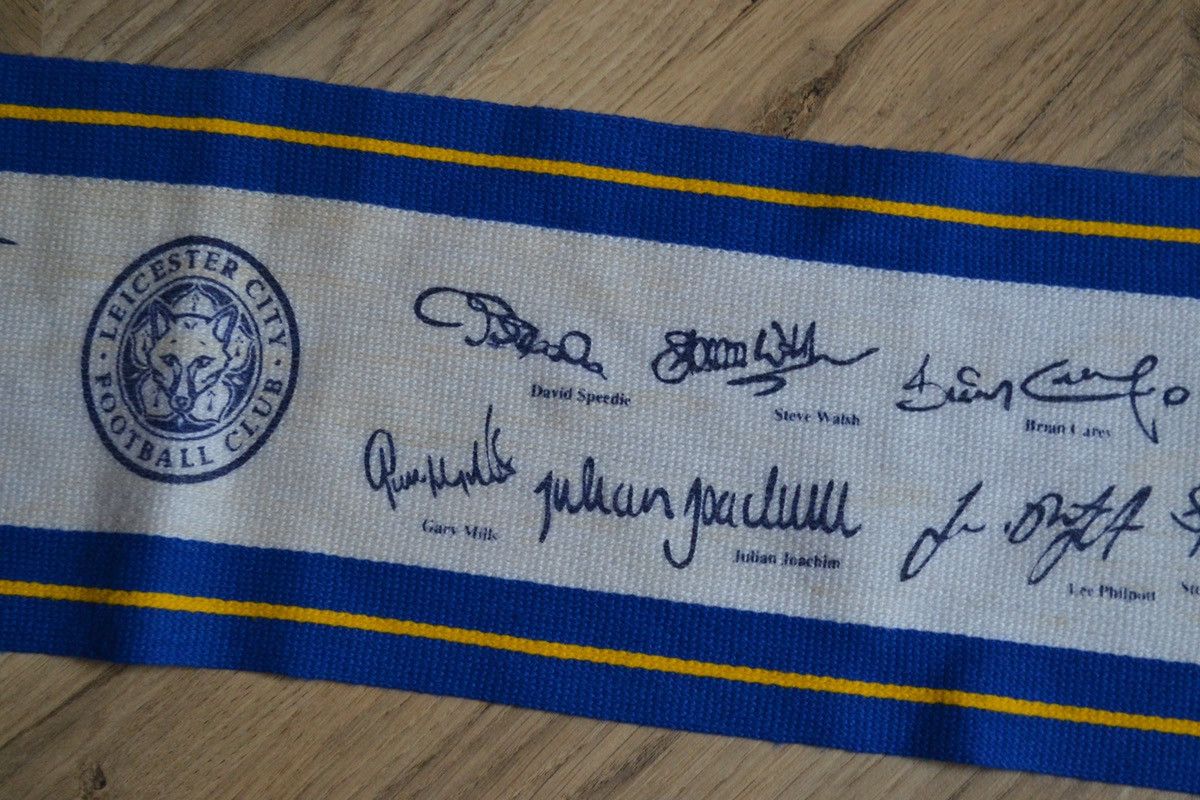 Vintage Vintage 90s Leicester City Football Scarf Retro Size ONE SIZE - 7 Thumbnail