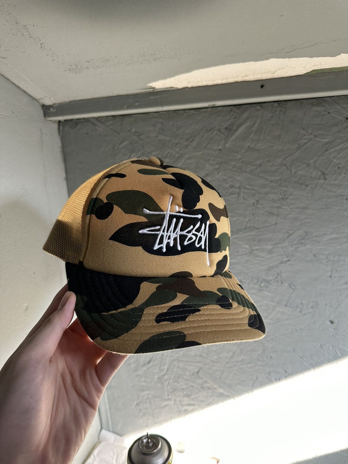 Stussy Bape Hat | Grailed