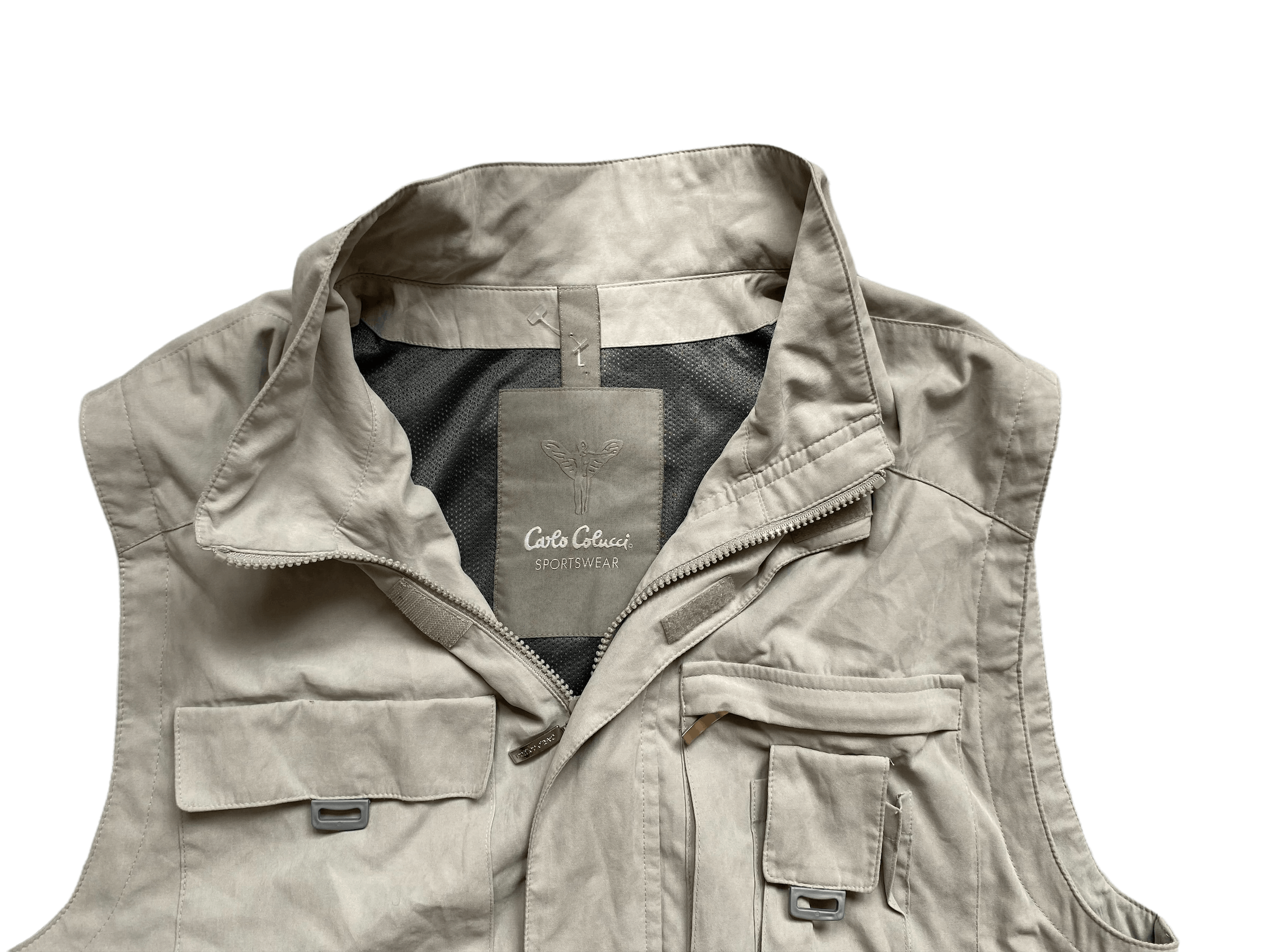 Carlo Colucci × Vintage Carlo Colluci trekking/tactical khaki vest, size L Size US L / EU 52-54 / 3 - 2 Thumbnail