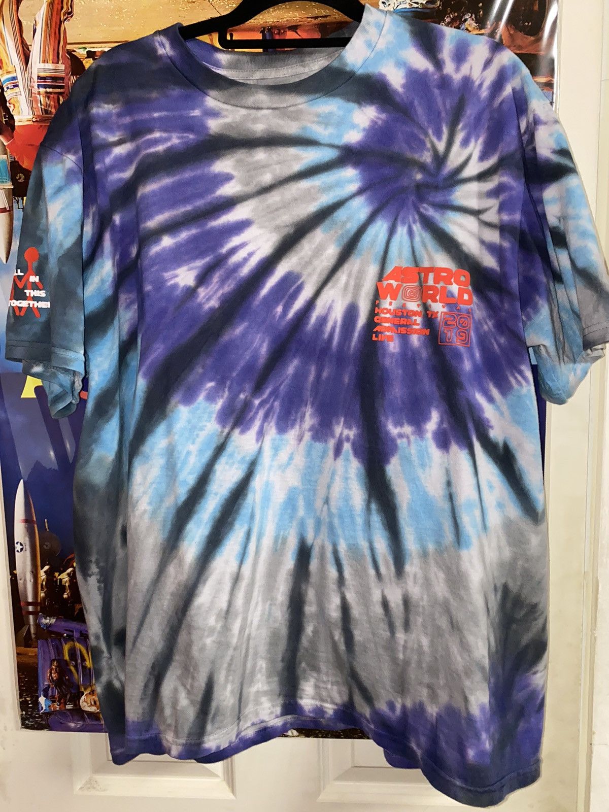 Astroworld Festival 2 Tie Dye “Official Souvenir” Shirt