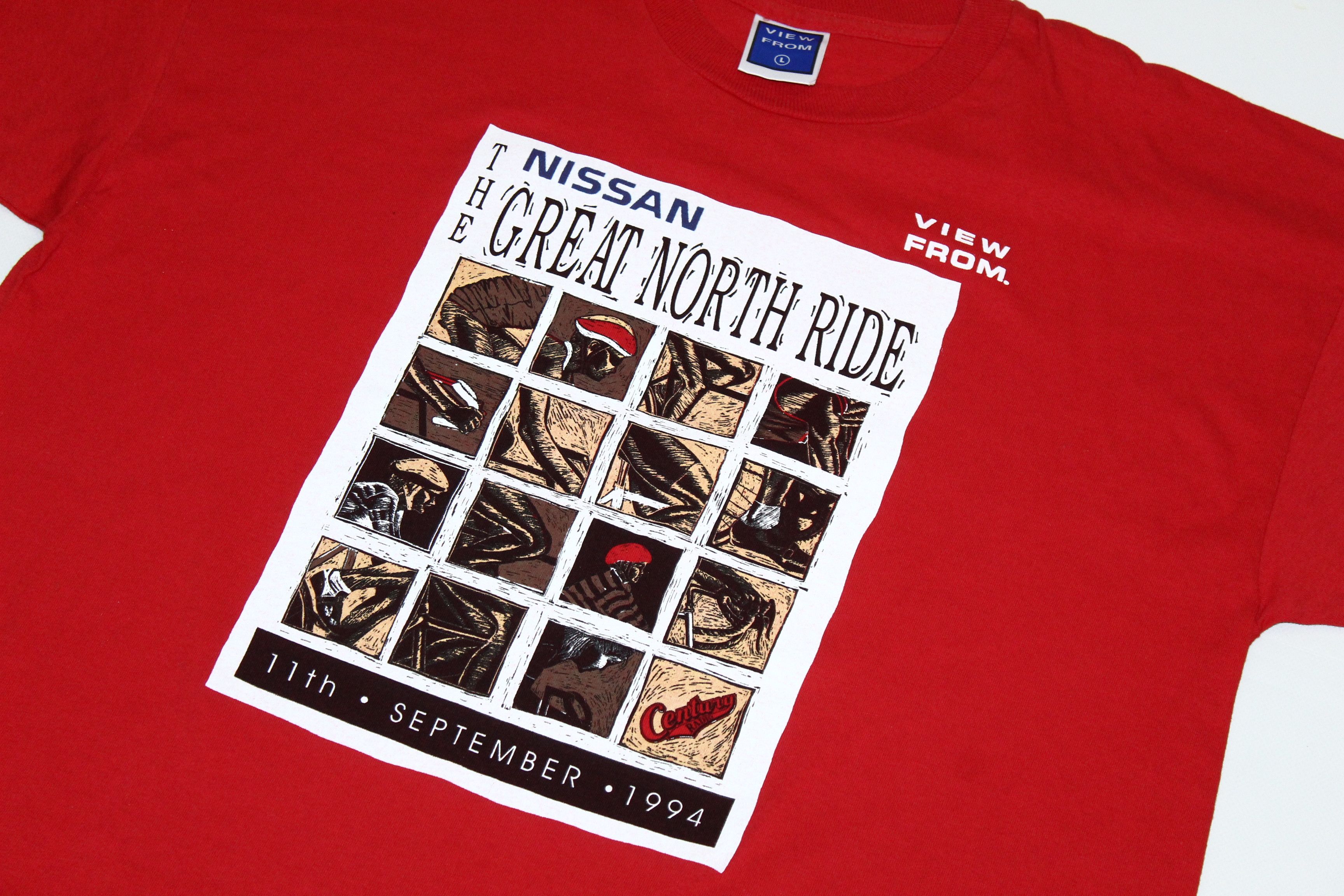 Vintage VTG🔥 '94 Nissan The Great North Ride by View From T-shirt Size US L / EU 52-54 / 3 - 4 Thumbnail