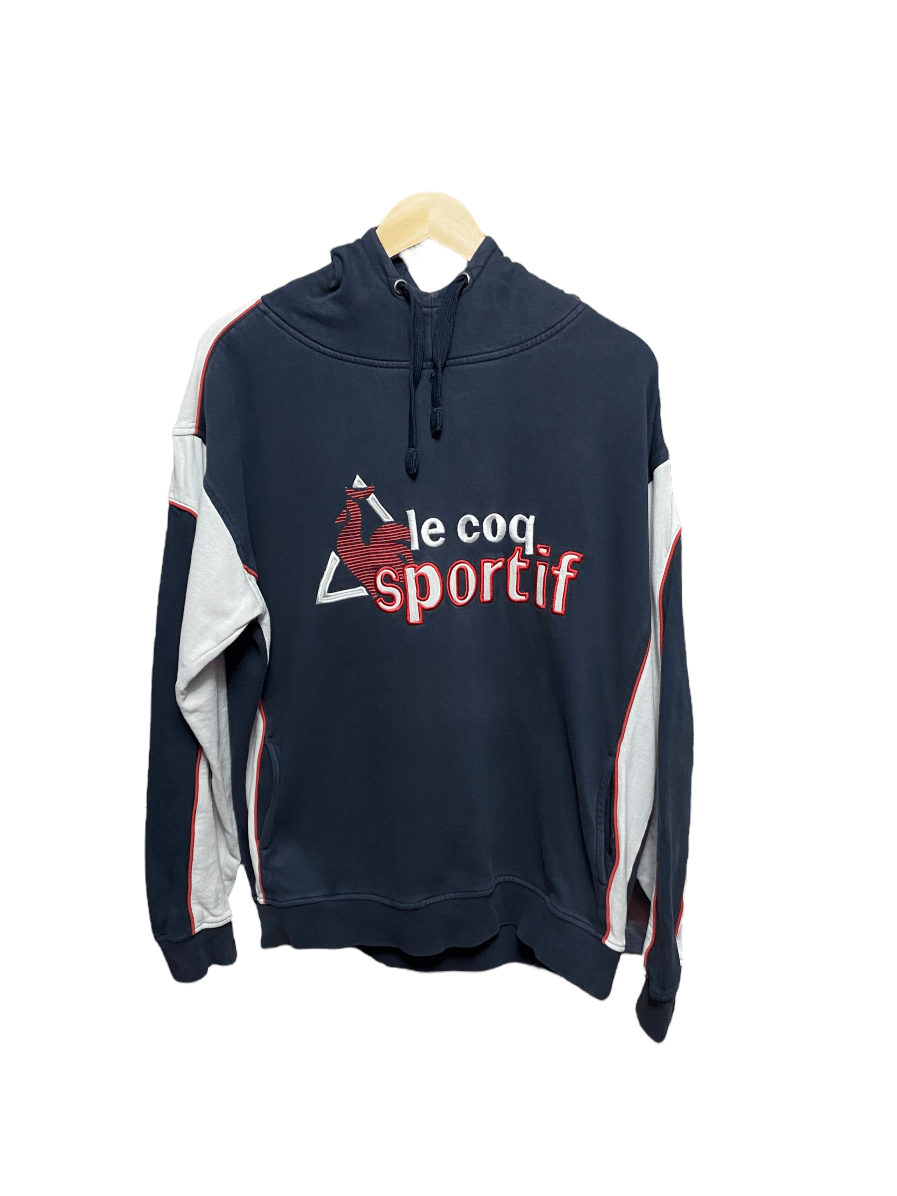 Le Coq Sportif × Vintage Le Coq Sportif vintage 90s' spellout hoodie, size L Size US L / EU 52-54 / 3 - 1 Thumbnail