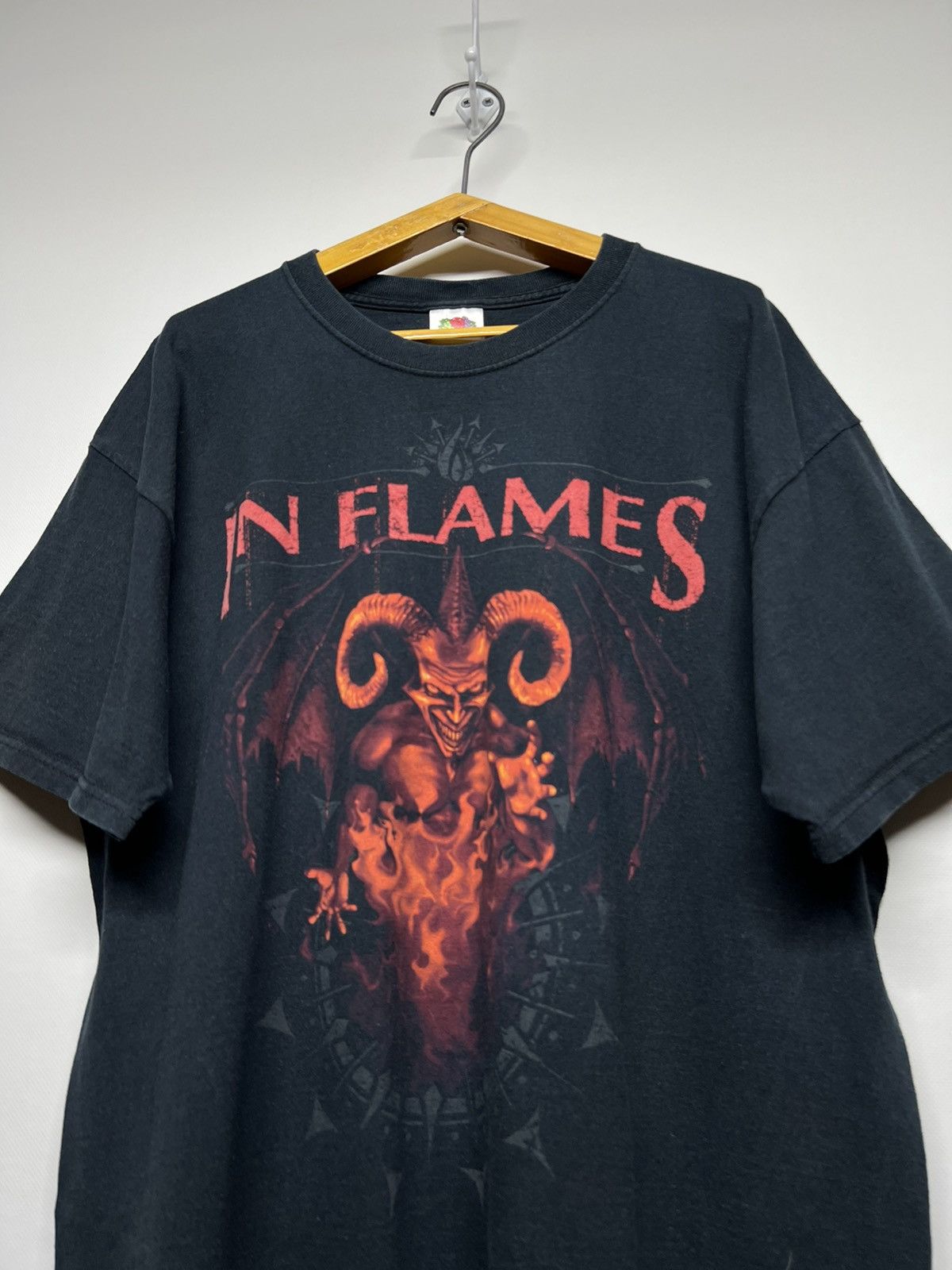 Band Tees × Vintage Vintage In Flames 00’s T-Shirt Size US XL / EU 56 / 4 - 3 Thumbnail