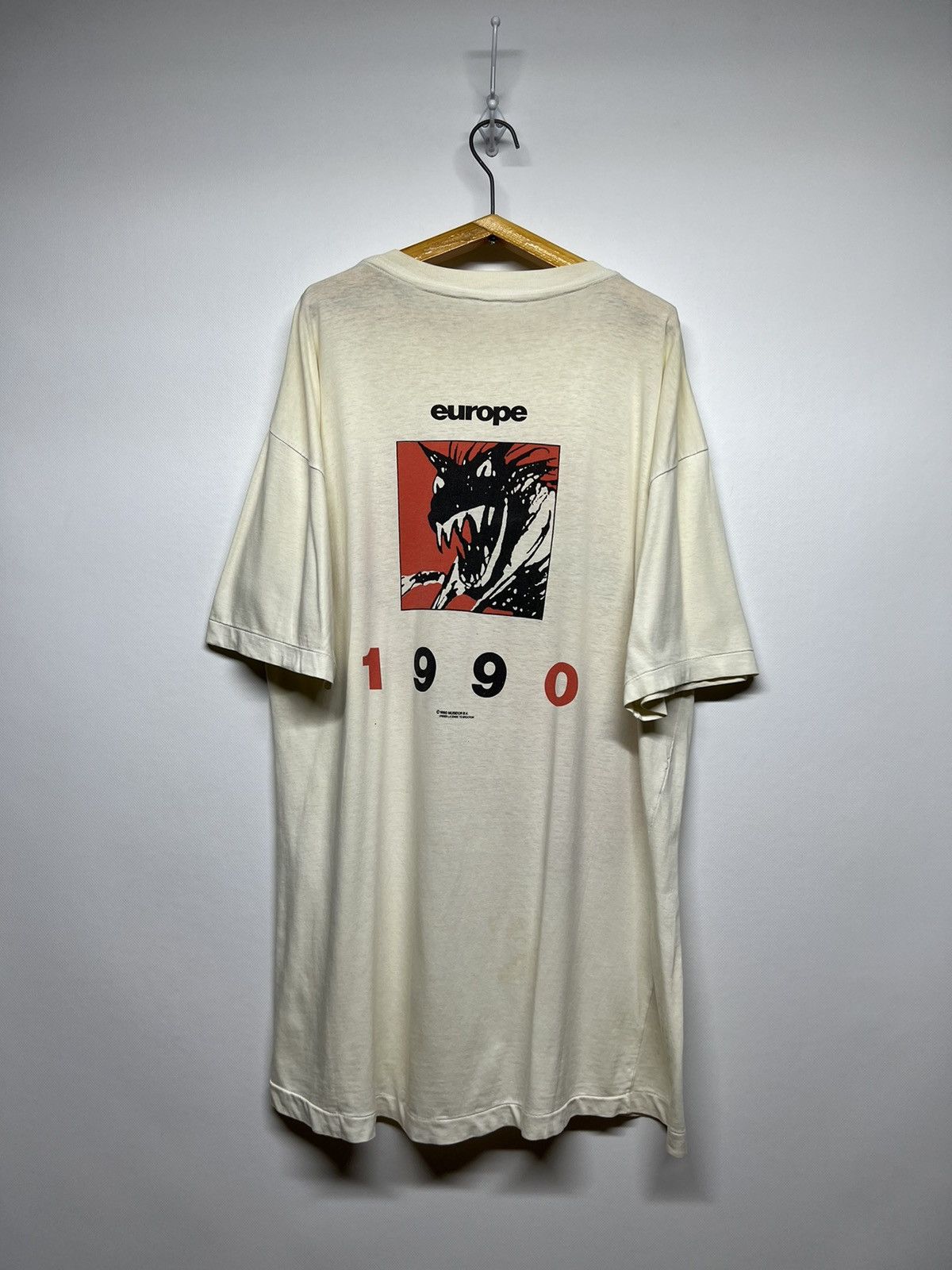 Vintage 1989-90 Rare The Rolling Stones Europe Tour T-Shirt