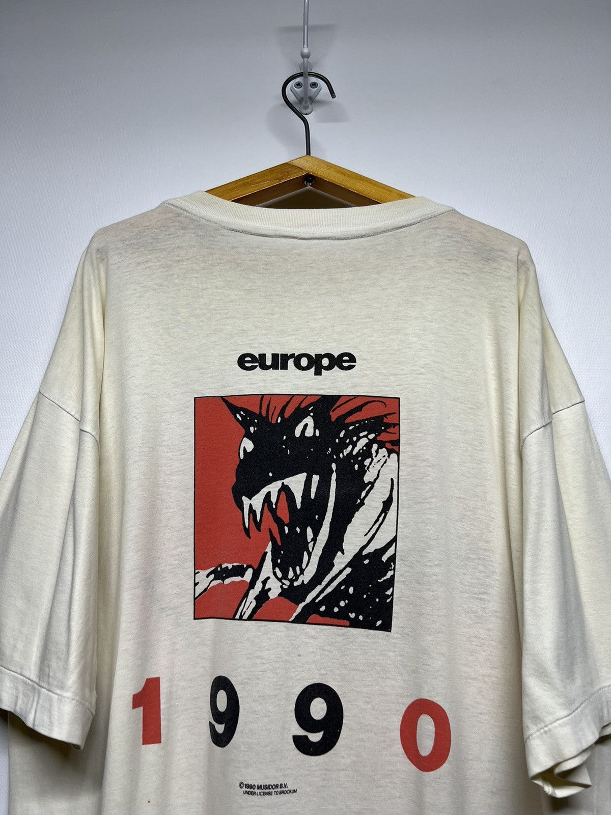 Vintage 1989-90 Rare The Rolling Stones Europe Tour T-Shirt