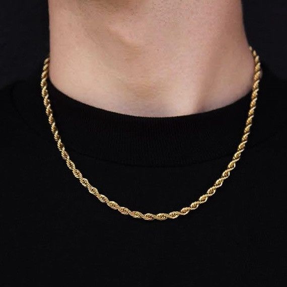 image of Givenchy 90's Gold Rope Chain Vintage Necklace, Men's