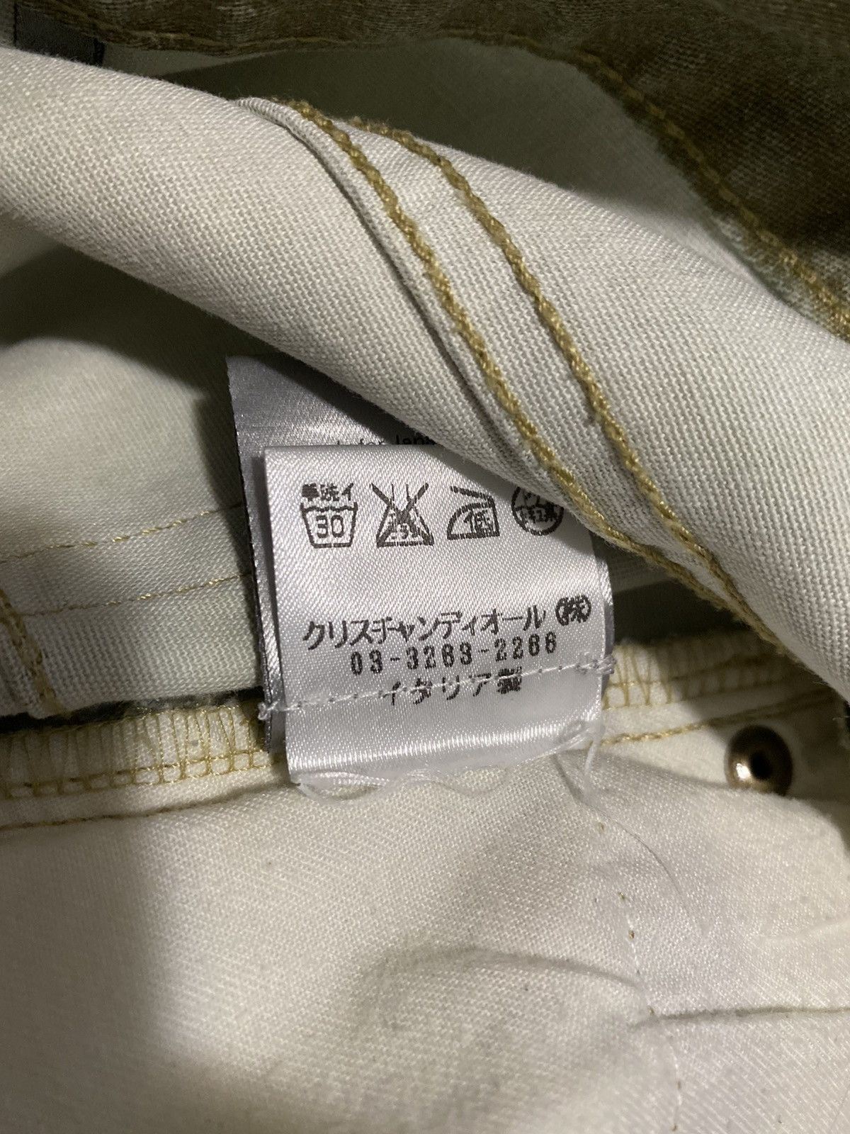 Dior Dior Homme Gold Coated Light Denim 2006 Spring/Summer Size US 29 - 6 Thumbnail