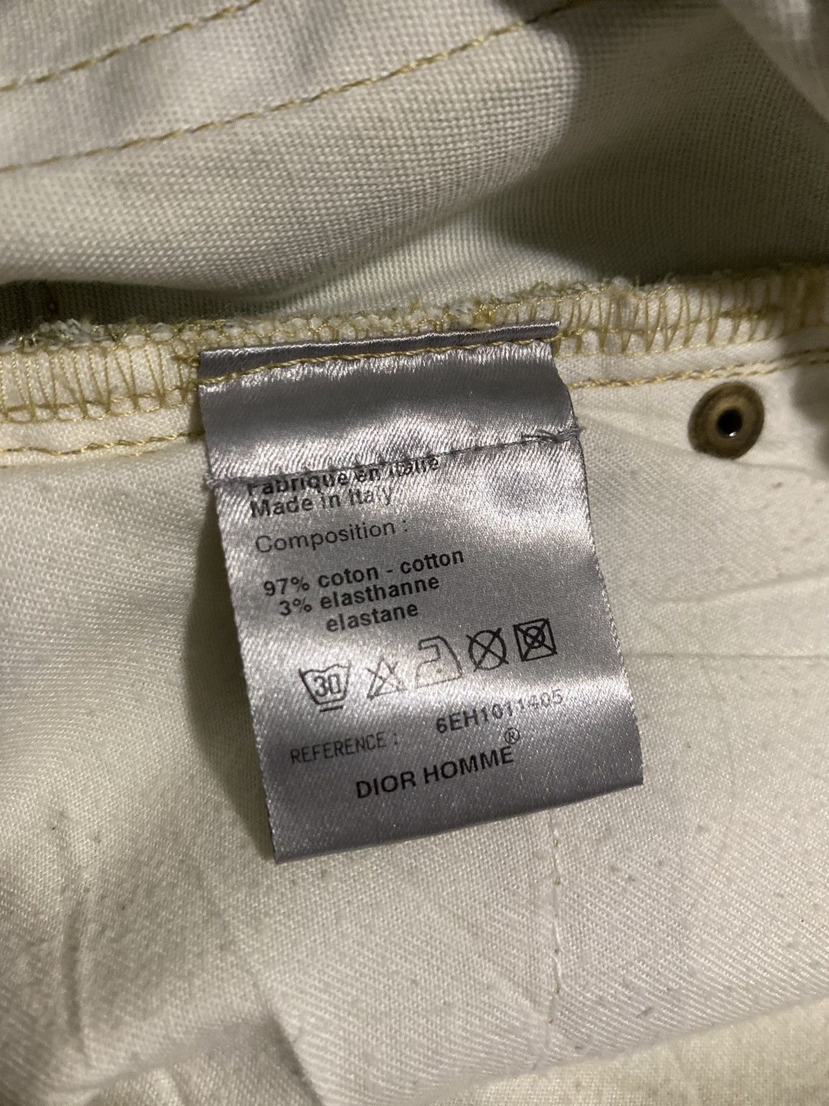 Dior Dior Homme Gold Coated Light Denim 2006 Spring/Summer Size US 29 - 5 Thumbnail