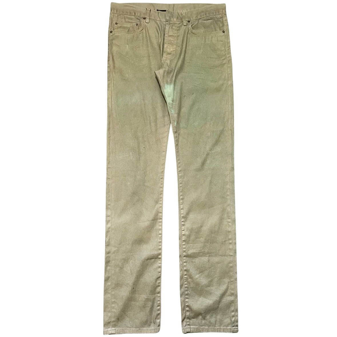 Dior Dior Homme Gold Coated Light Denim 2006 Spring/Summer Size US 29 - 1 Thumbnail