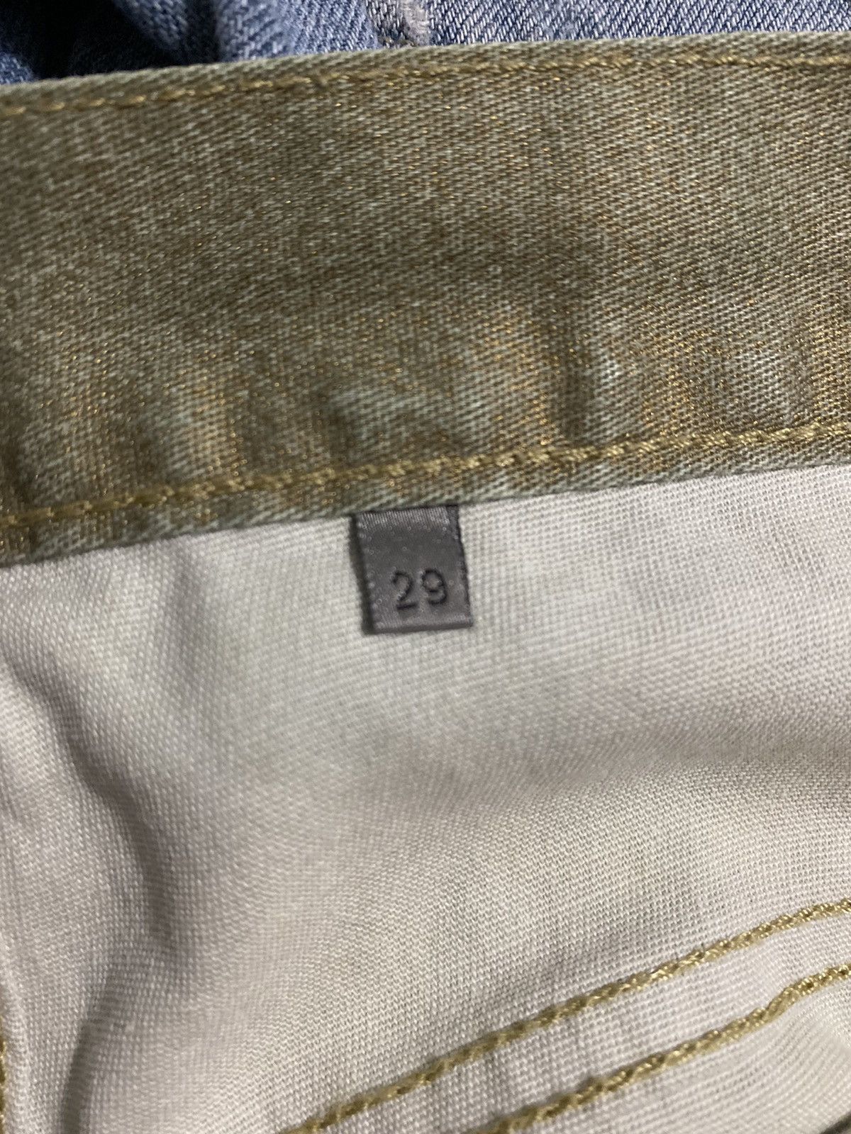 Dior Dior Homme Gold Coated Light Denim 2006 Spring/Summer Size US 29 - 4 Thumbnail