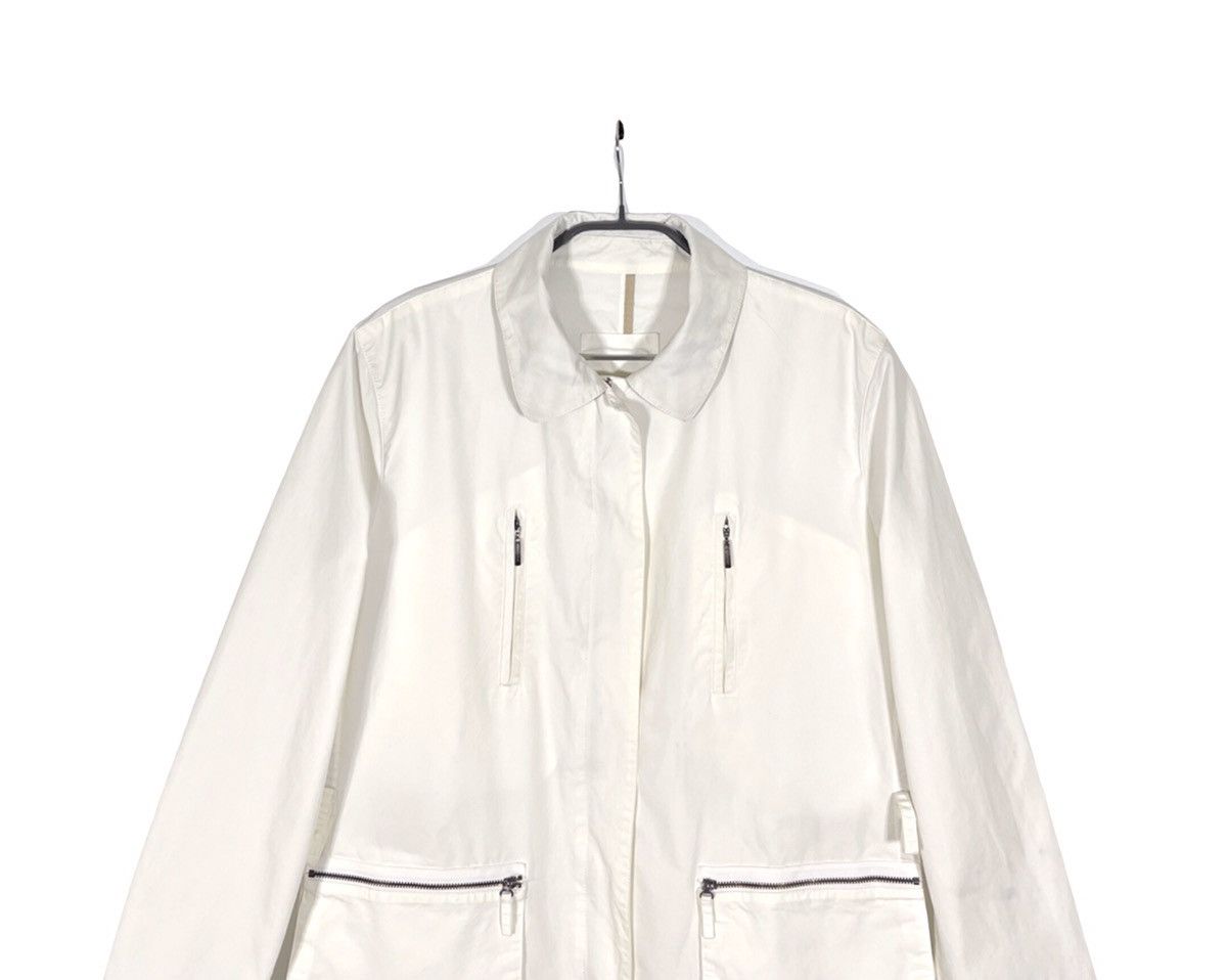 Burberry Vintage Burberry Zip Cotton Jacket Women's Sz 44 White Size M / US 6-8 / IT 42-44 - 3 Thumbnail