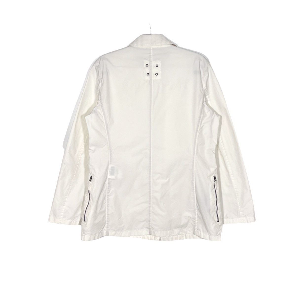 Burberry Vintage Burberry Zip Cotton Jacket Women's Sz 44 White Size M / US 6-8 / IT 42-44 - 2 Thumbnail