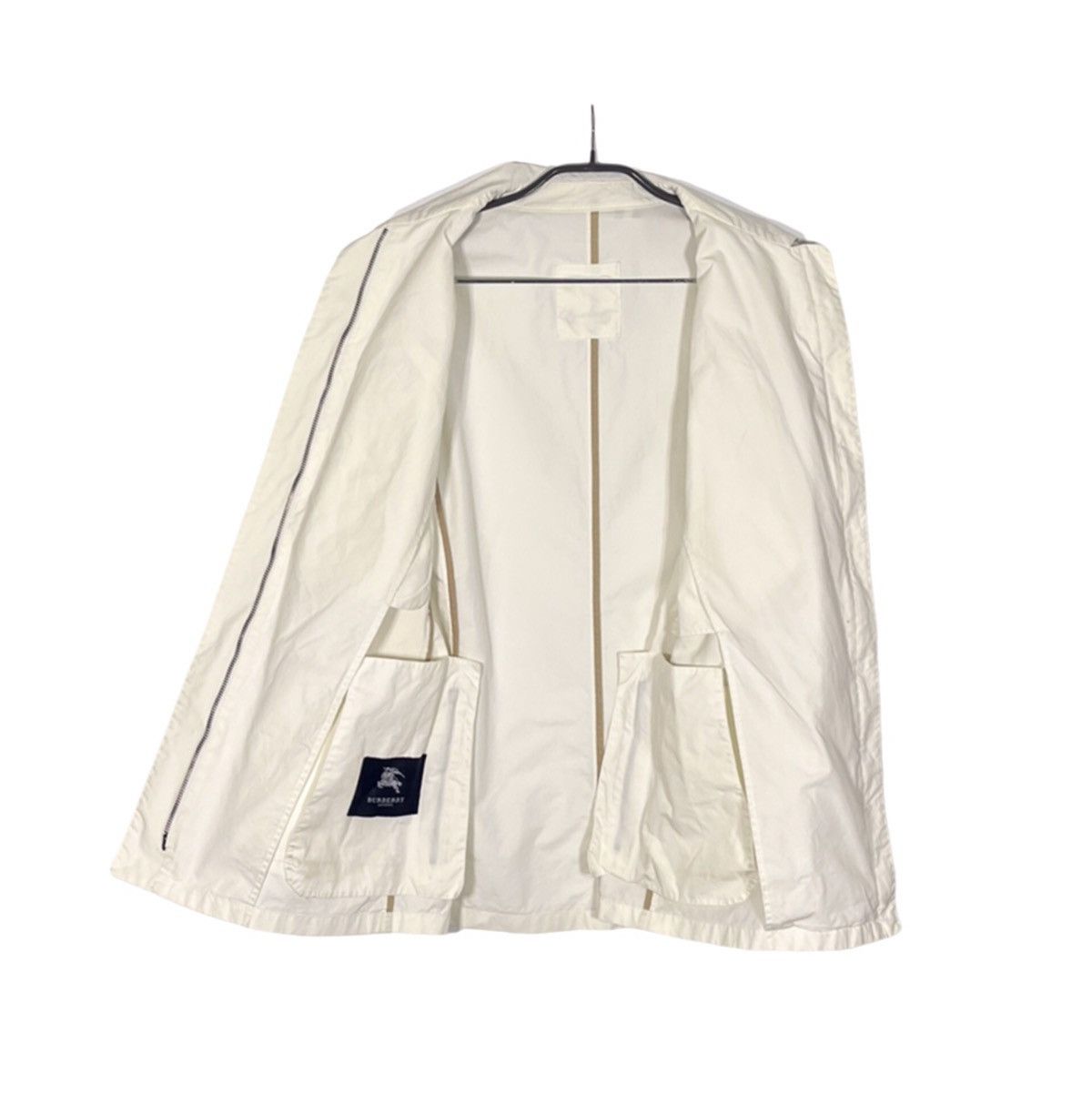 Burberry Vintage Burberry Zip Cotton Jacket Women's Sz 44 White Size M / US 6-8 / IT 42-44 - 5 Thumbnail