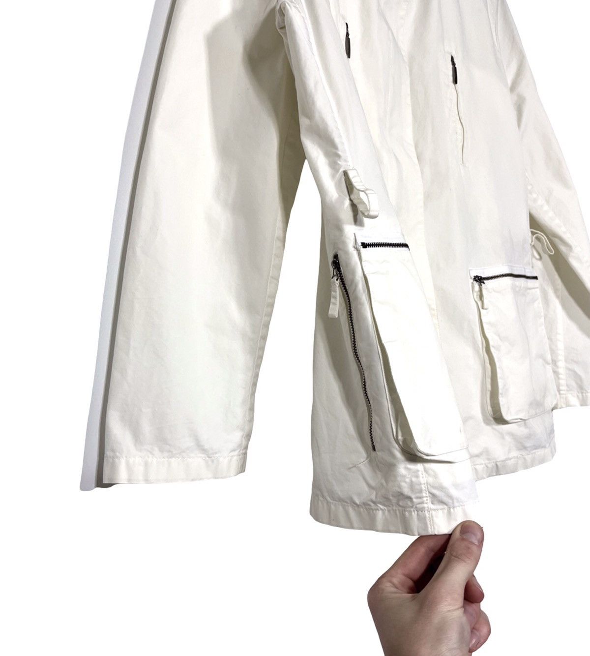 Burberry Vintage Burberry Zip Cotton Jacket Women's Sz 44 White Size M / US 6-8 / IT 42-44 - 7 Thumbnail
