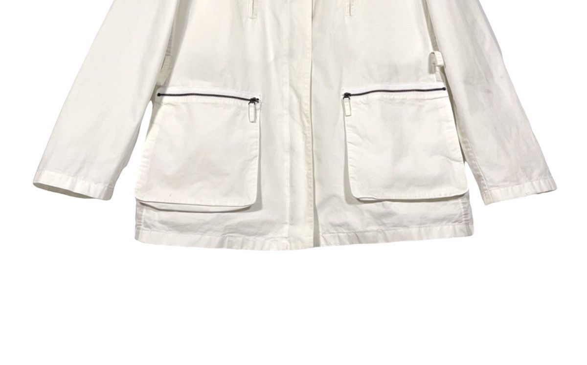 Burberry Vintage Burberry Zip Cotton Jacket Women's Sz 44 White Size M / US 6-8 / IT 42-44 - 4 Thumbnail