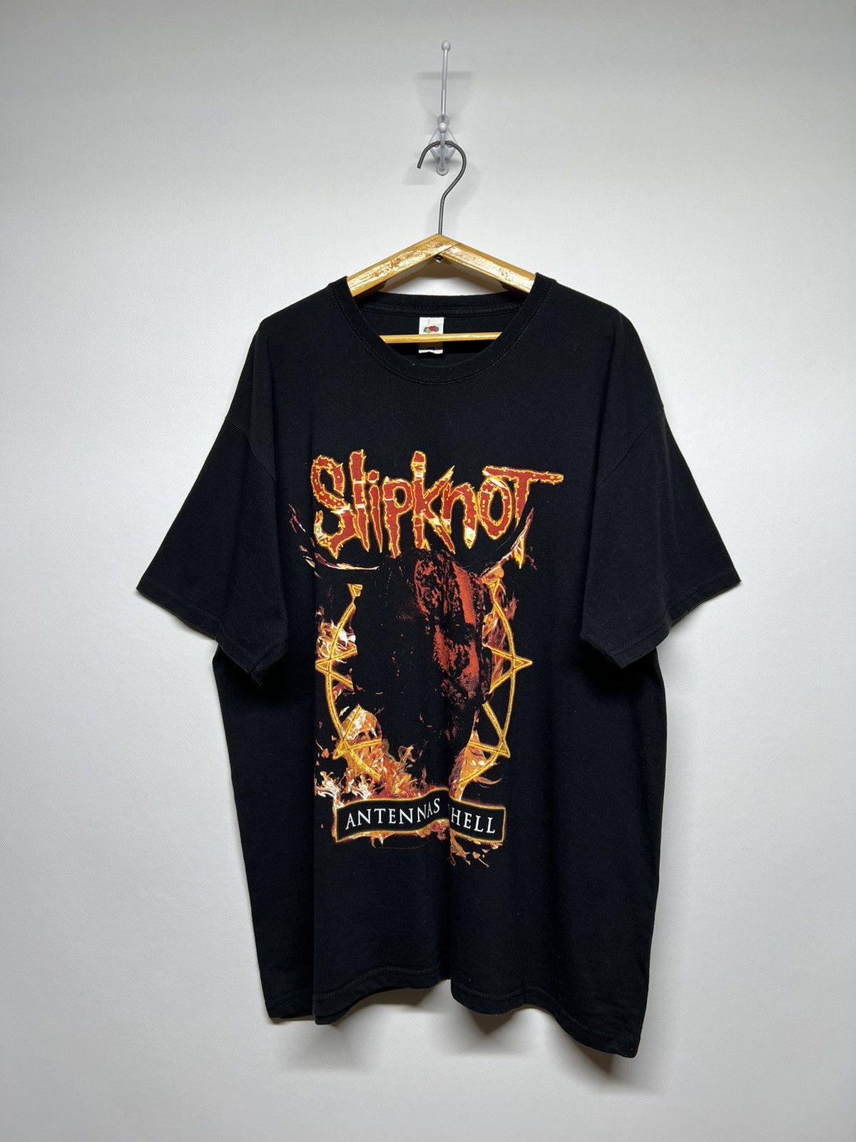 Band Tees × Slipknot × Vintage Vintage Y2k Slipknot Antennas To Hell Big Logo T-Shirt 00’s Size US XL / EU 56 / 4 - 1 Thumbnail