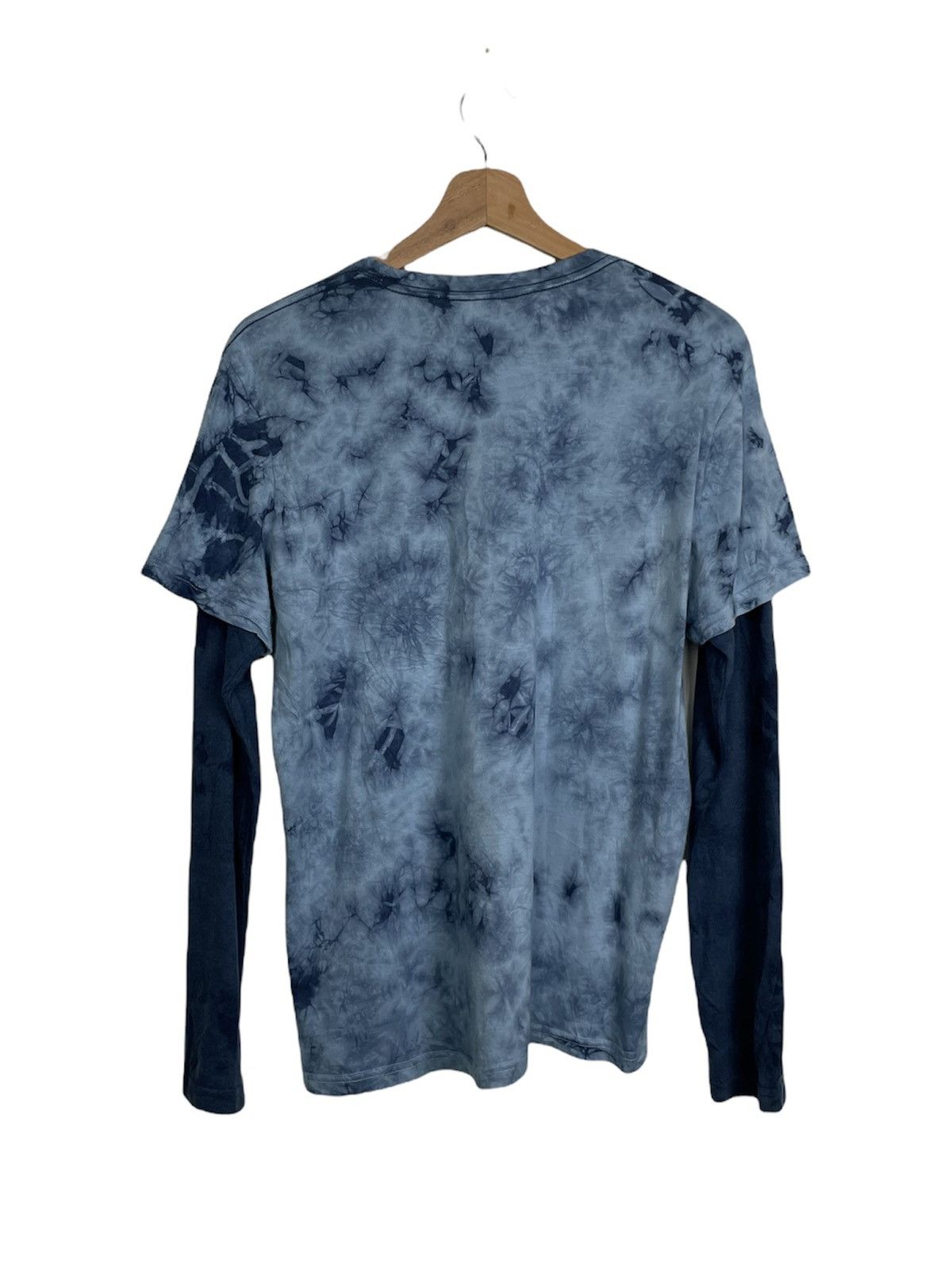 Japanese Brand DENIM BAR BLUE LABEL by BeBe TIE DYE LONG SLEEVE Size US M / EU 48-50 / 2 - 2 Thumbnail