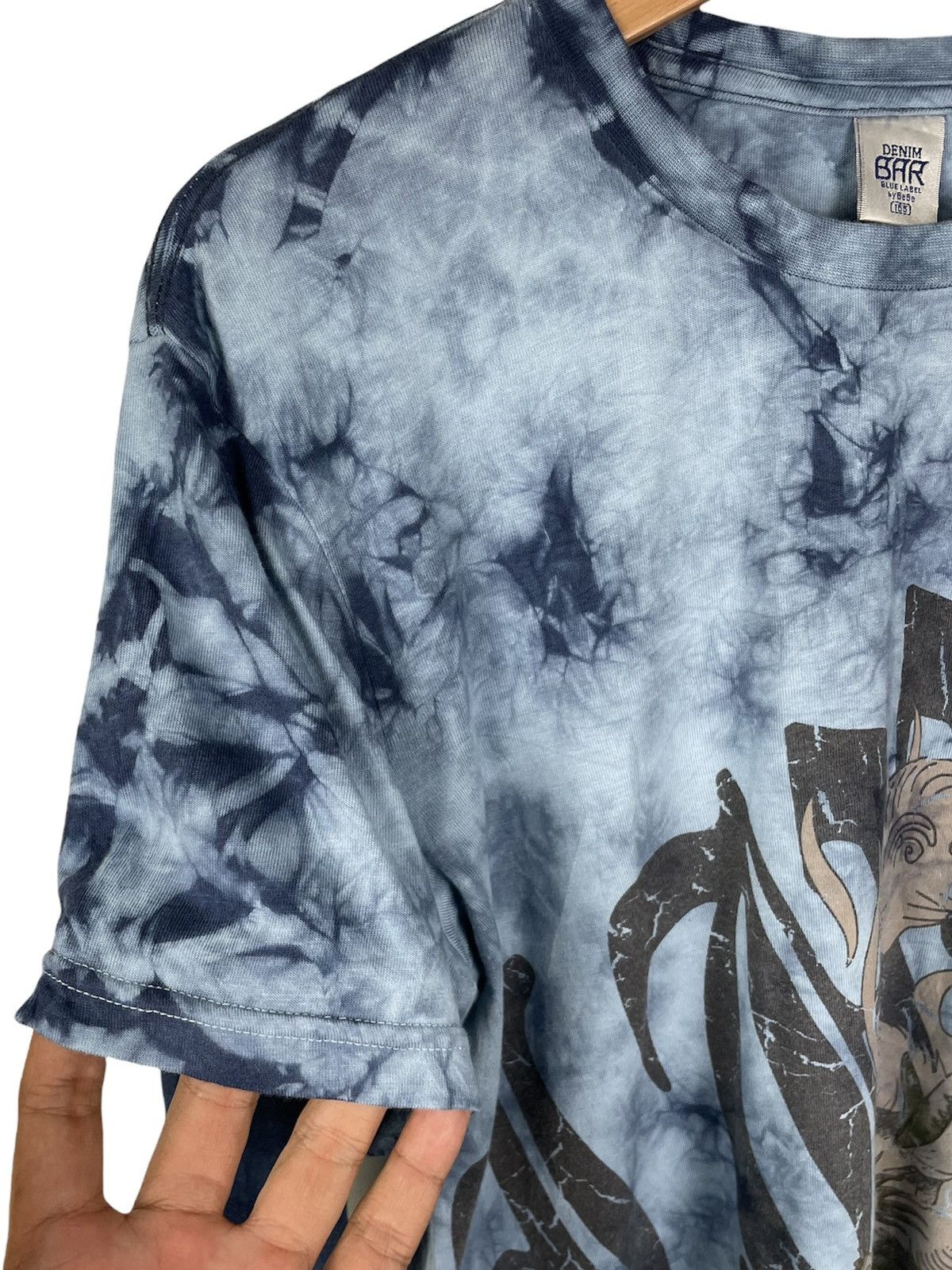 Japanese Brand DENIM BAR BLUE LABEL by BeBe TIE DYE LONG SLEEVE Size US M / EU 48-50 / 2 - 8 Thumbnail