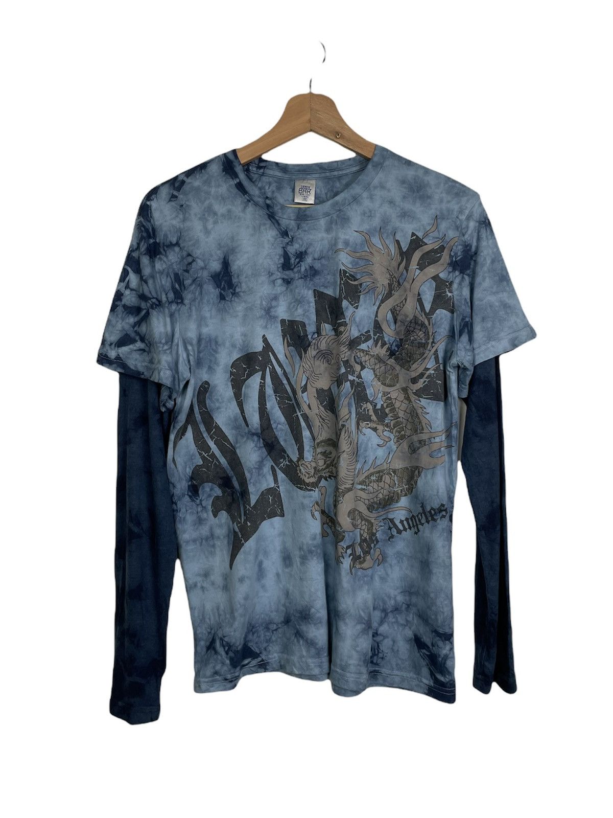 Japanese Brand DENIM BAR BLUE LABEL by BeBe TIE DYE LONG SLEEVE Size US M / EU 48-50 / 2 - 1 Thumbnail