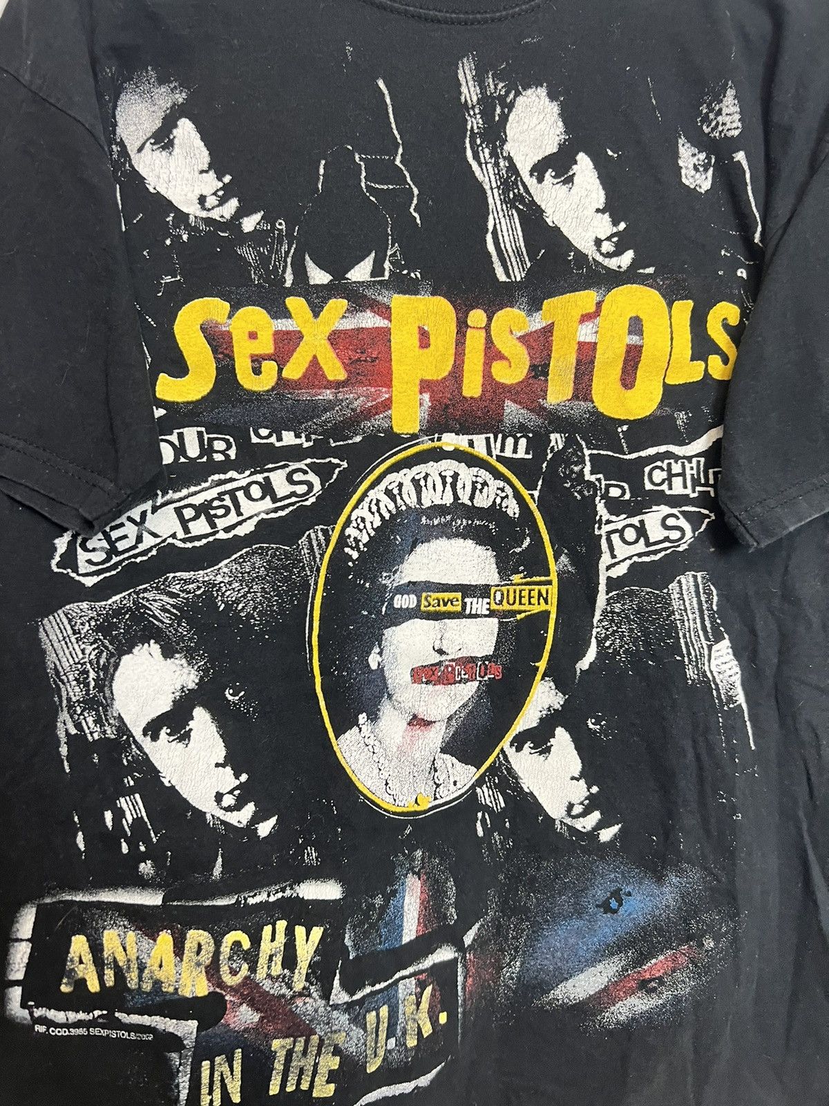 Band Tees Vintage 00s Sid Vicious Sex Pistols Anarachy Punk Band Tee Size US M / EU 48-50 / 2 - 3 Thumbnail