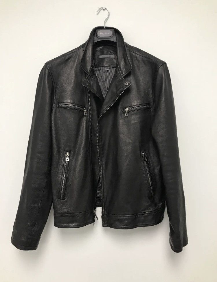 John Varvatos Leather Moto jacket. 54 Size US L / EU 52-54 / 3 - 4 Thumbnail