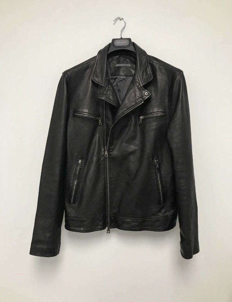 John Varvatos Leather Moto jacket. 54 Size US L / EU 52-54 / 3 - 7 Thumbnail