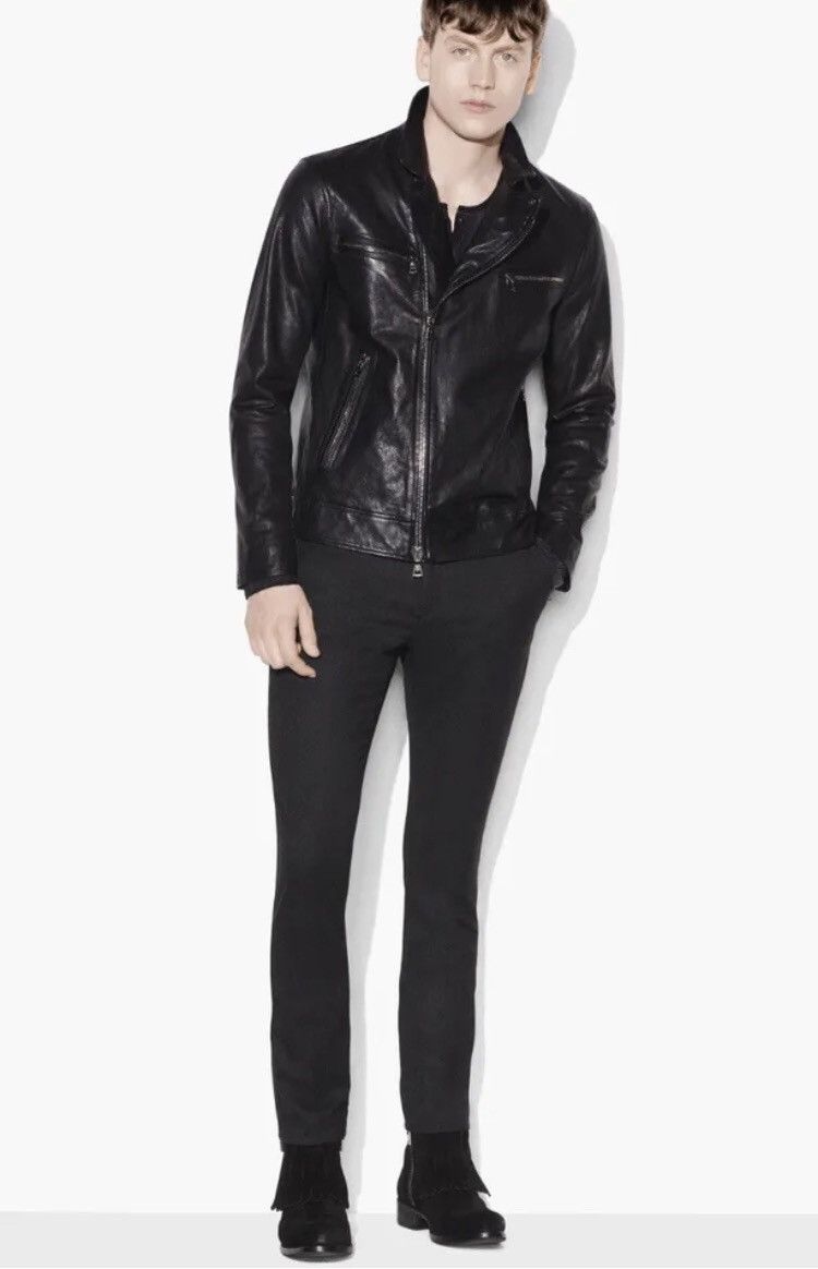 John Varvatos Leather Moto jacket. 54 Size US L / EU 52-54 / 3 - 3 Thumbnail