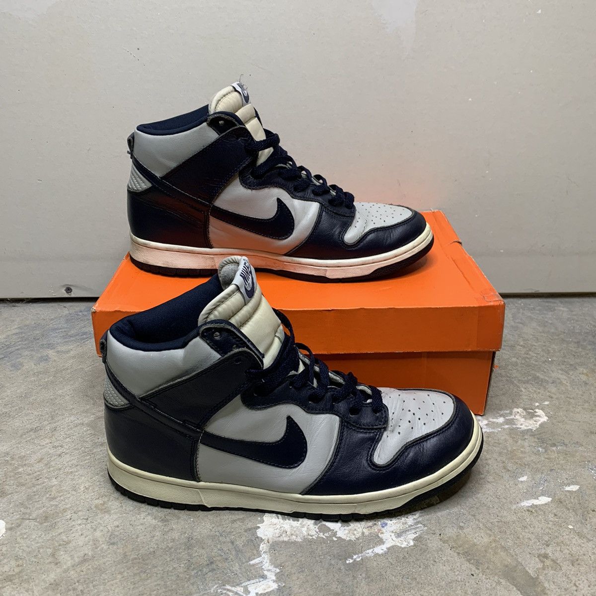 Nike × Vintage Vintage 1999 Nike Dunk High Le Light Zen Grey | Obsidian Size US 10 / EU 43 - 2 Thumbnail