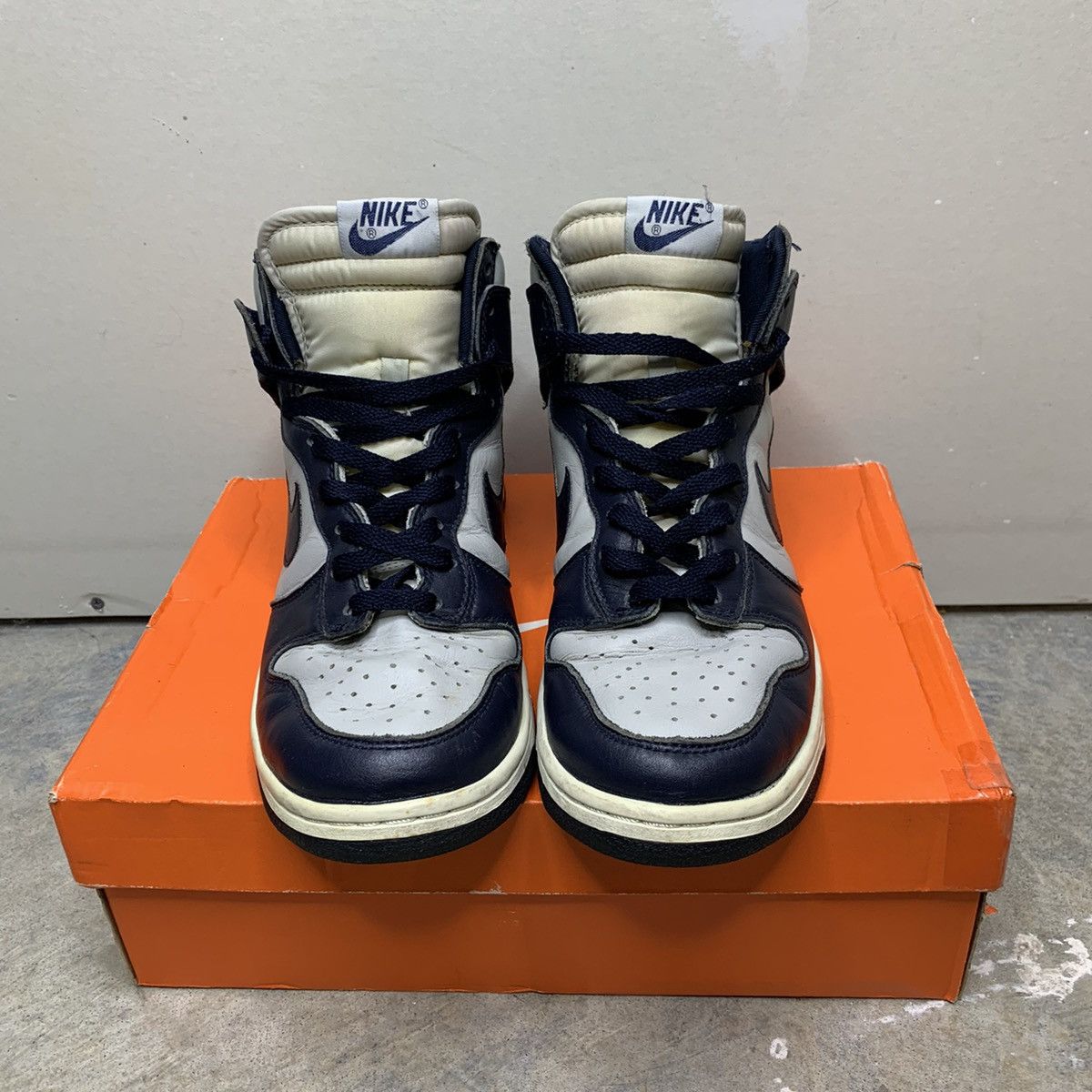 Nike × Vintage Vintage 1999 Nike Dunk High Le Light Zen Grey | Obsidian Size US 10 / EU 43 - 3 Thumbnail