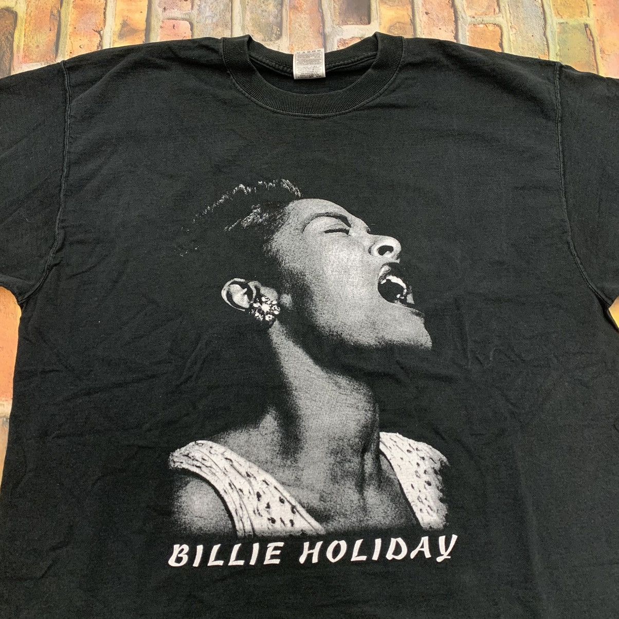 Band Tees × Fruit Of The Loom × Vintage Vintage Billie Holiday tee Size US XL / EU 56 / 4 - 3 Thumbnail