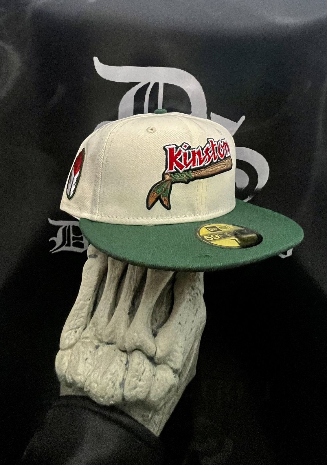7 1/4 - Krispy Kreme Kinston Indians Donut Fitted Hat