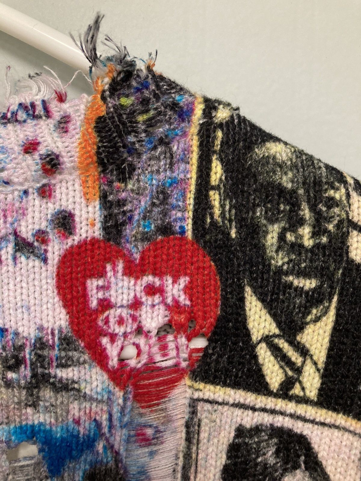 R13 Graffiti sweater. Medium Size US M / EU 48-50 / 2 - 10 Thumbnail