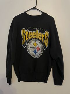 CustomCat Pittsburgh Steelers 1960's Vintage NFL Crewneck Sweatshirt Gold / S