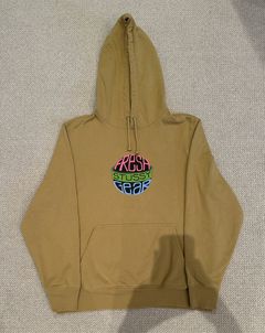 Vintage Stussy N.Y.L.T.L.A Monogram Logo Hoodie/size Xl/brown 