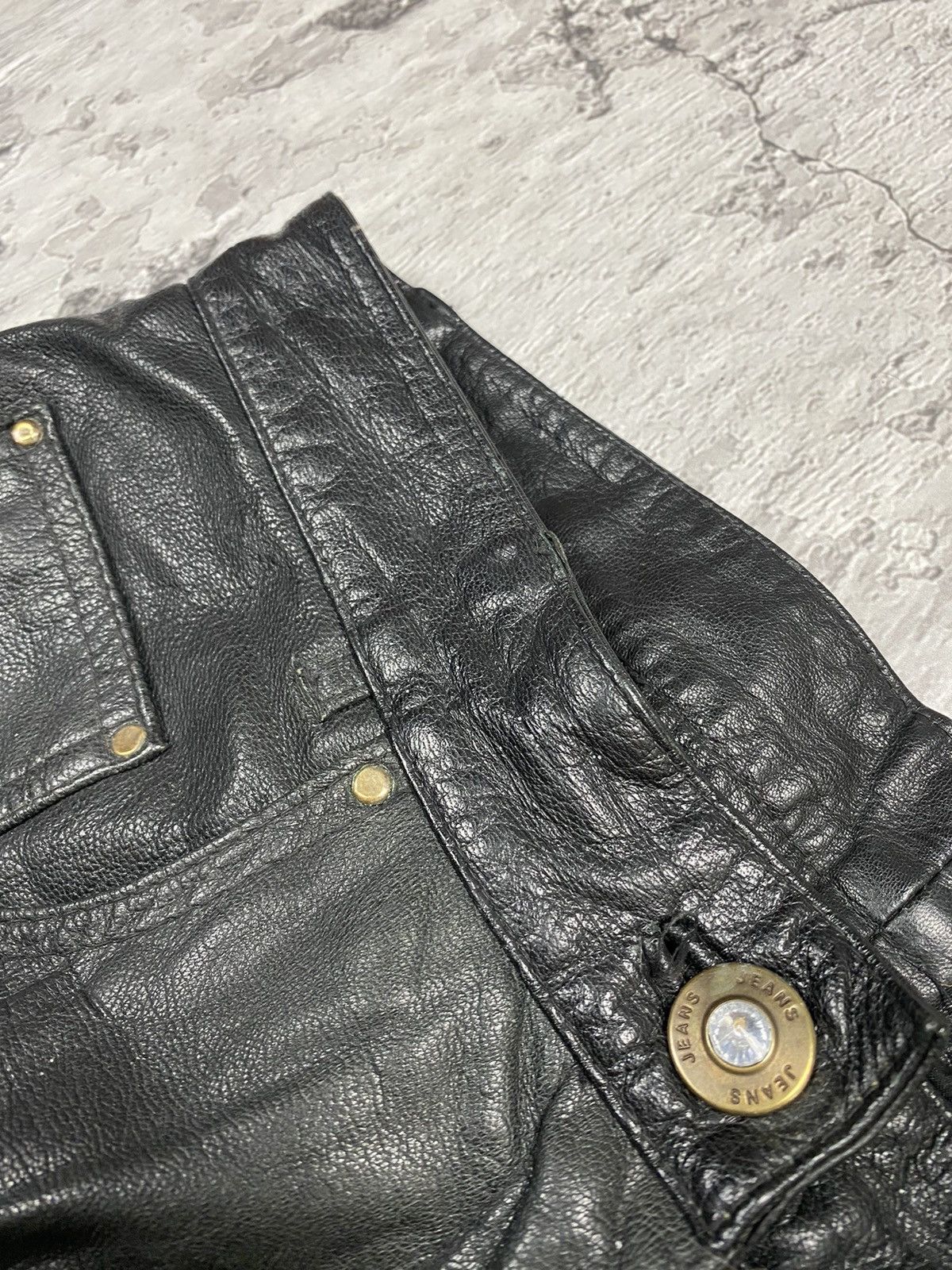 Leather × Vintage Vintage 90s LEATHER PANTS like Isabel Marant Margiela Size US 31 - 6 Thumbnail