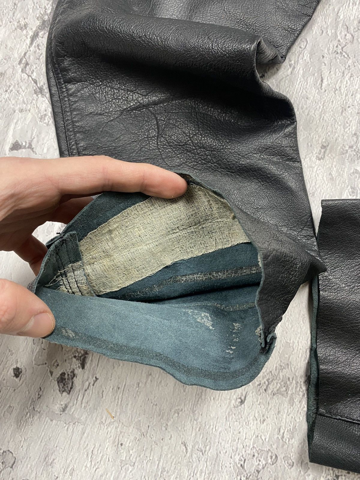 Leather × Vintage Vintage 90s LEATHER PANTS like Isabel Marant Margiela Size US 31 - 12 Thumbnail