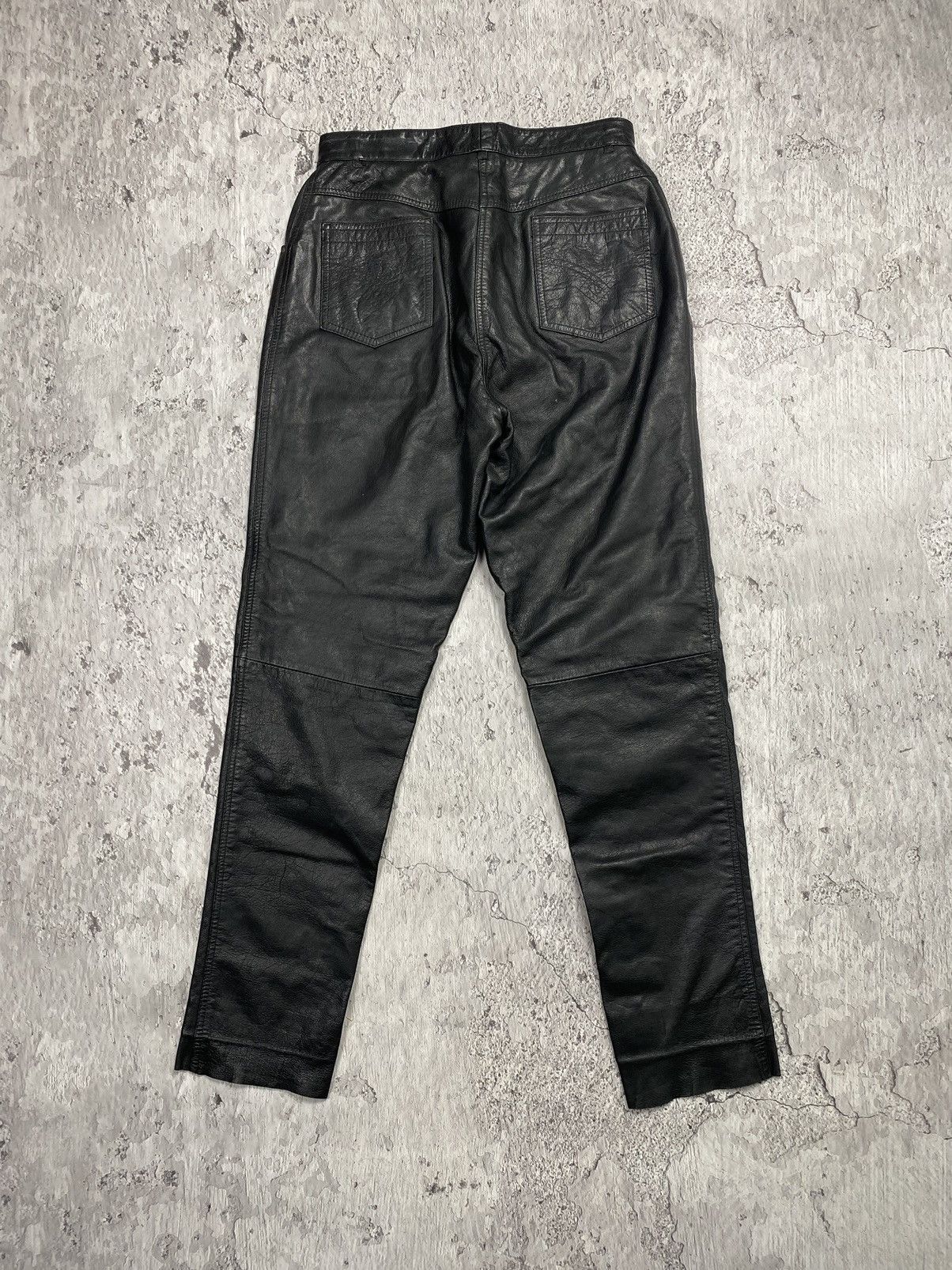 Leather × Vintage Vintage 90s LEATHER PANTS like Isabel Marant Margiela Size US 31 - 10 Thumbnail