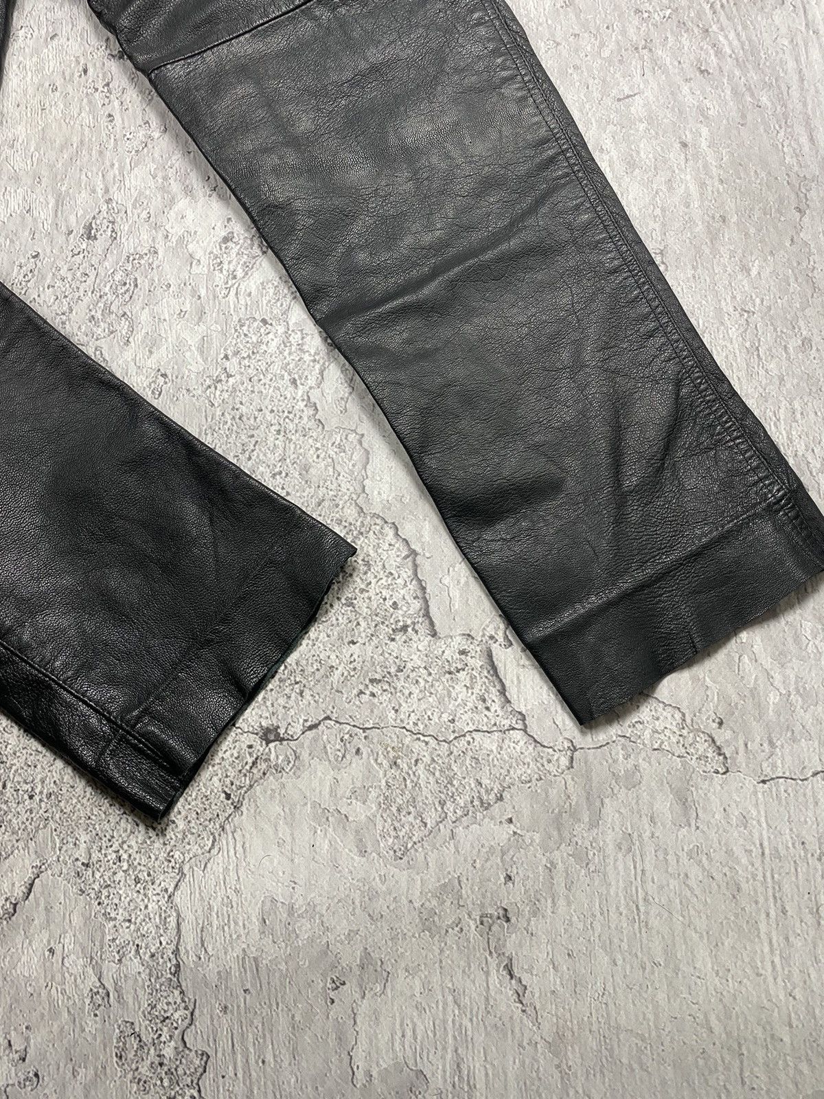 Leather × Vintage Vintage 90s LEATHER PANTS like Isabel Marant Margiela Size US 31 - 14 Thumbnail