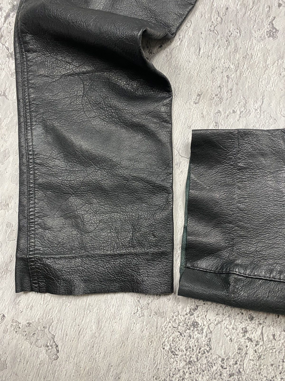 Leather × Vintage Vintage 90s LEATHER PANTS like Isabel Marant Margiela Size US 31 - 13 Thumbnail