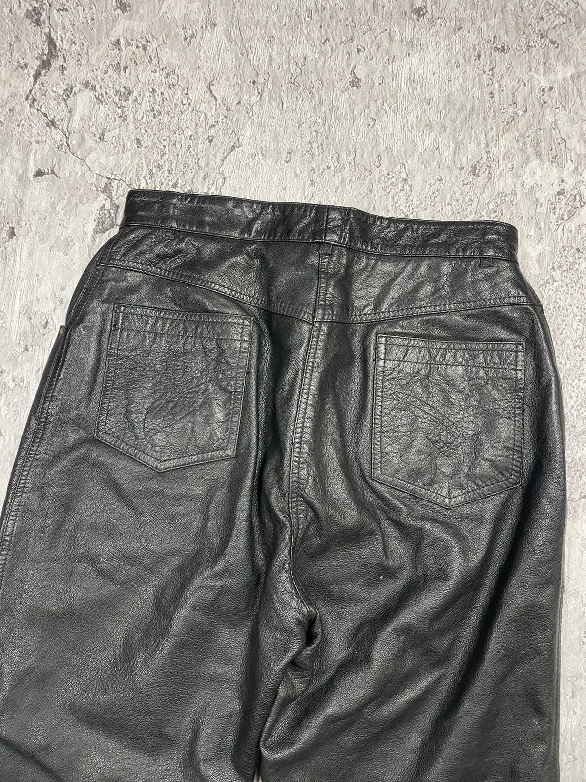 Leather × Vintage Vintage 90s LEATHER PANTS like Isabel Marant Margiela Size US 31 - 11 Thumbnail