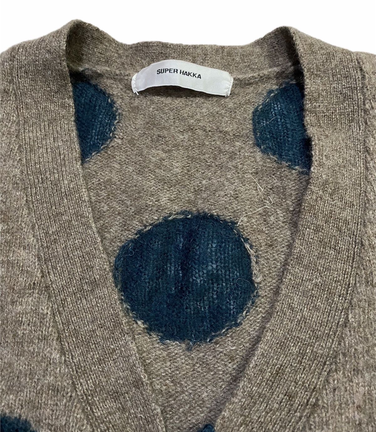 Japanese Brand SUPER HAKKA Wool Blend Sweater Cardigan Size US M / EU 48-50 / 2 - 5 Thumbnail
