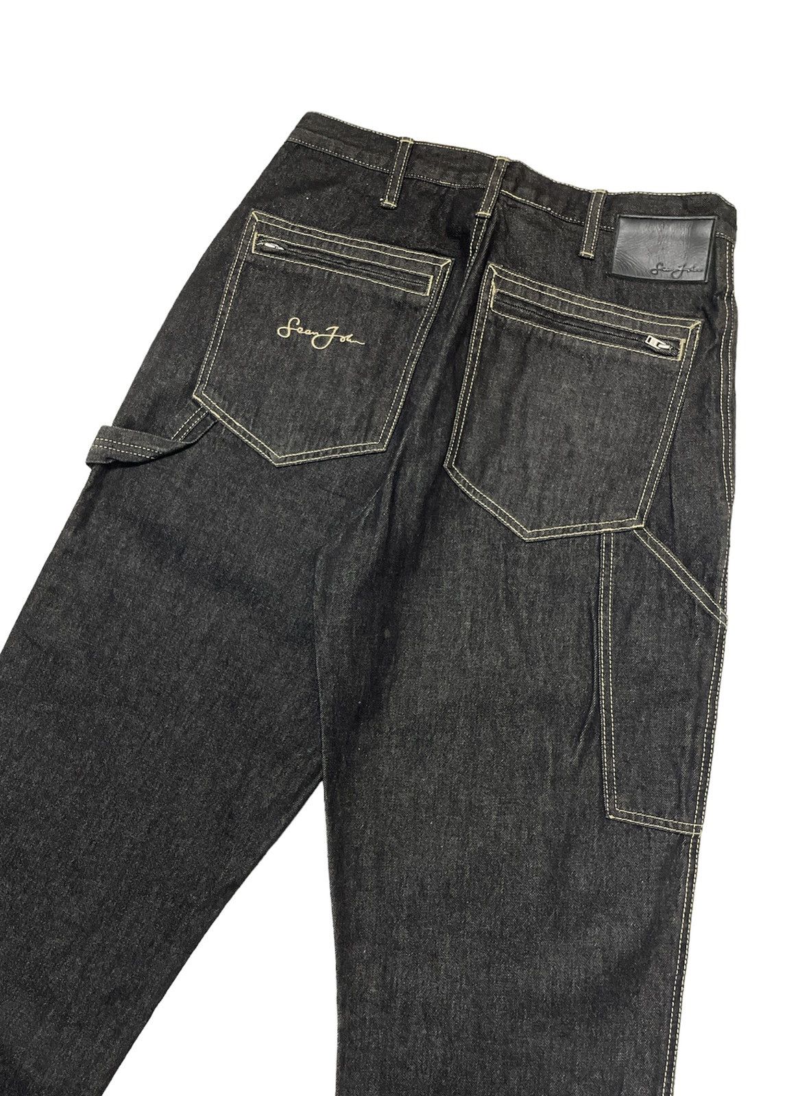 image of Jnco x Sean John Vintage Sean John Carpenter Bush Baggy Pants in Black, Men's (Size 30)