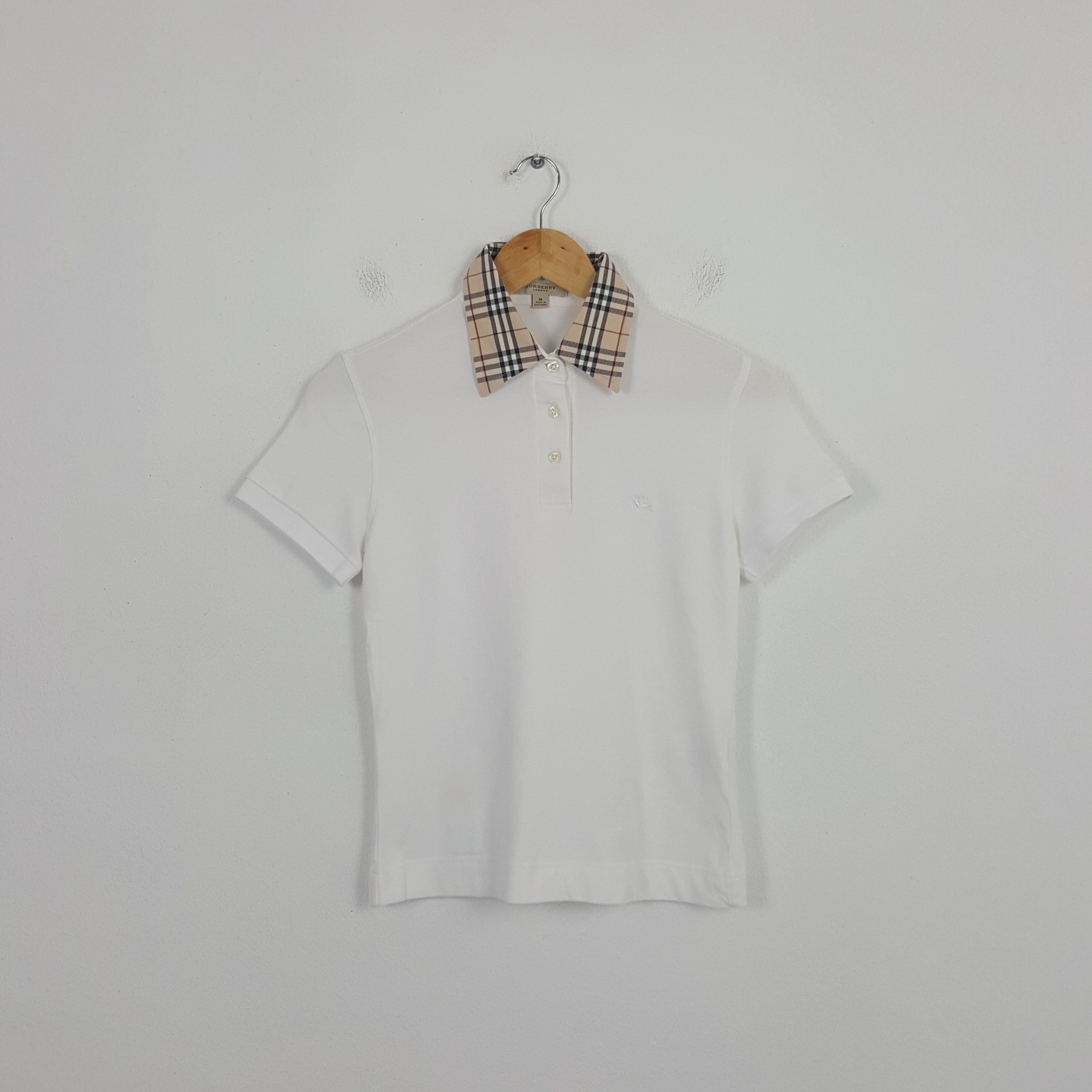 Vintage Burberry London Nova Check Polo Shirt