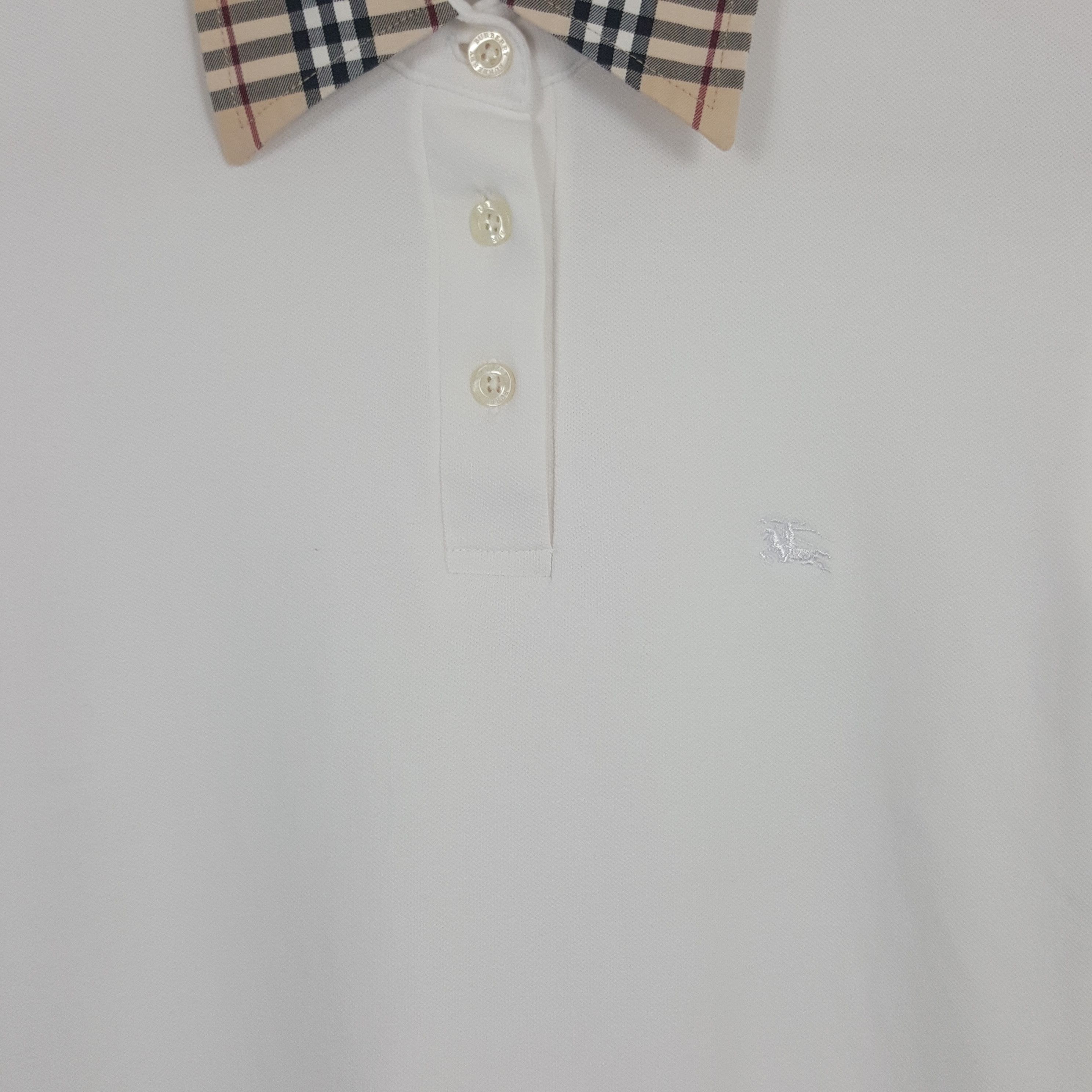 Burberry × Vintage Vintage Burberry London Nova Check Polo Shirt Size S / US 4 / IT 40 - 2 Thumbnail