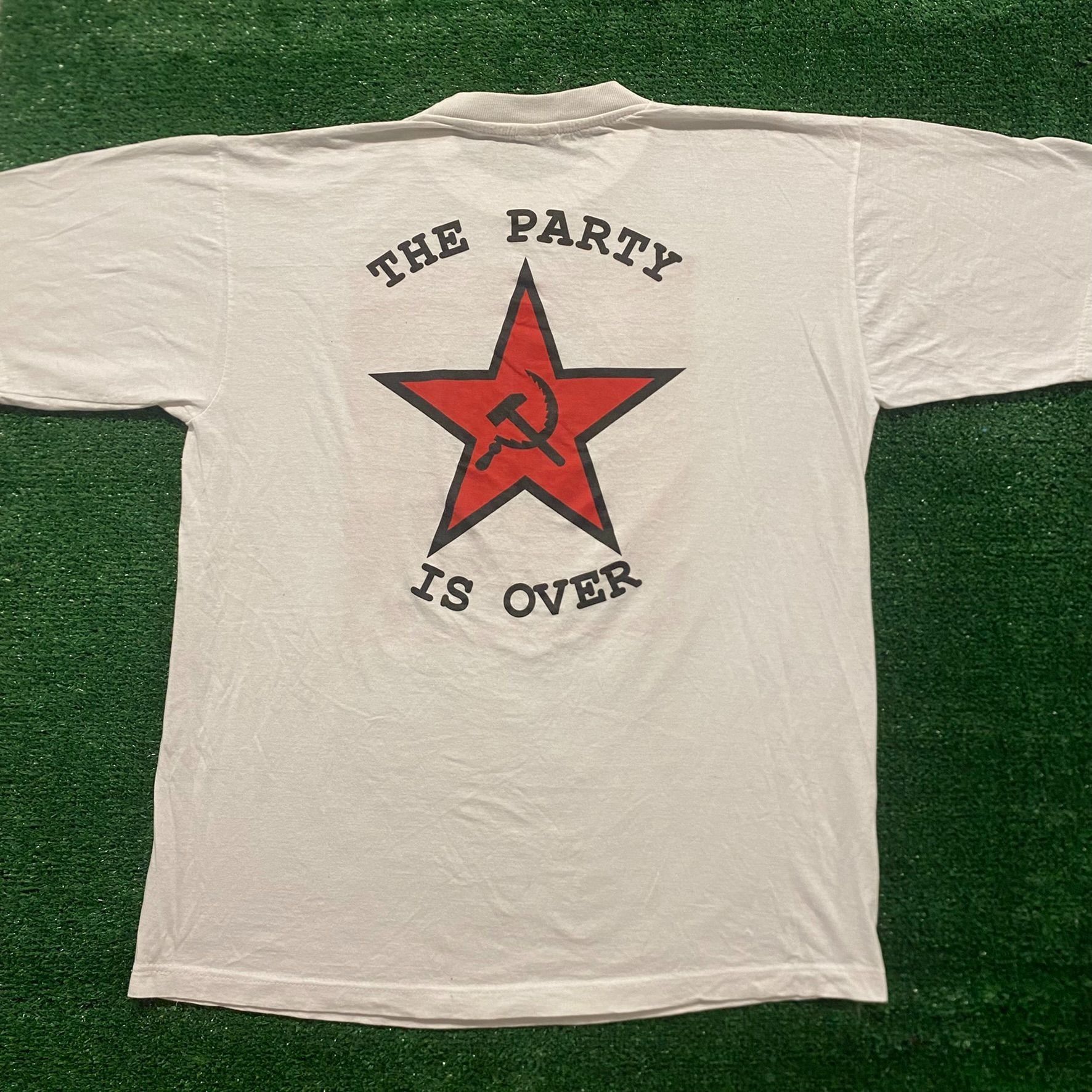 Vintage Lenin Communist Russia Vintage 90s Punk Parody T-Shirt Size US L / EU 52-54 / 3 - 3 Thumbnail