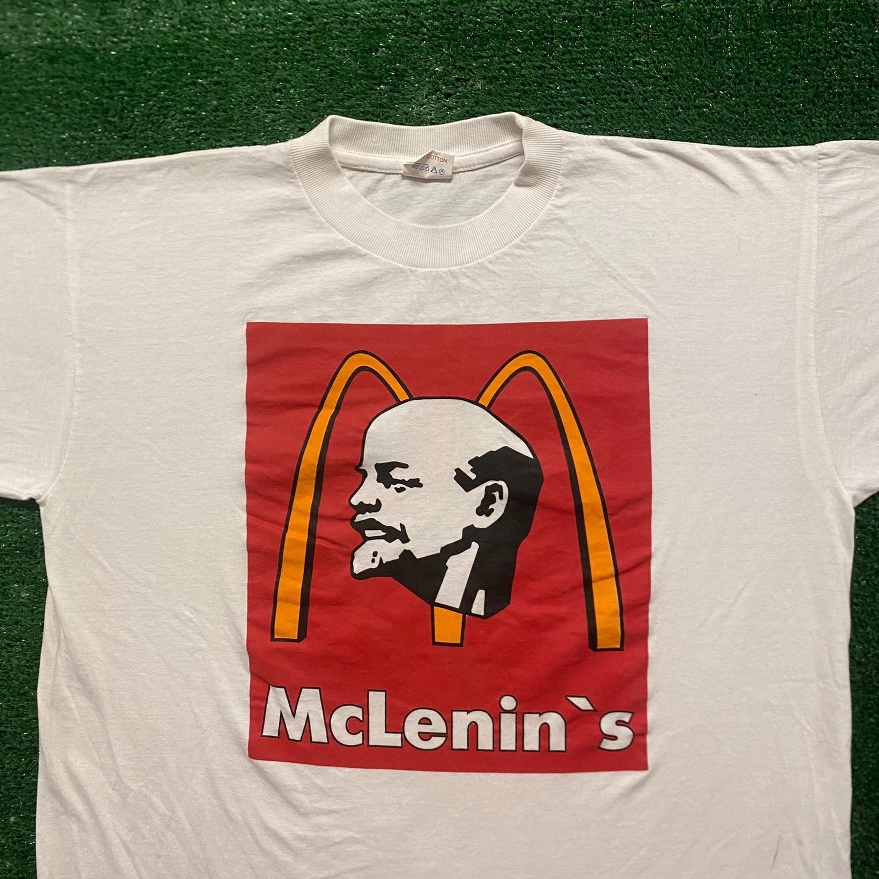 Vintage Lenin Communist Russia Vintage 90s Punk Parody T-Shirt Size US L / EU 52-54 / 3 - 2 Thumbnail