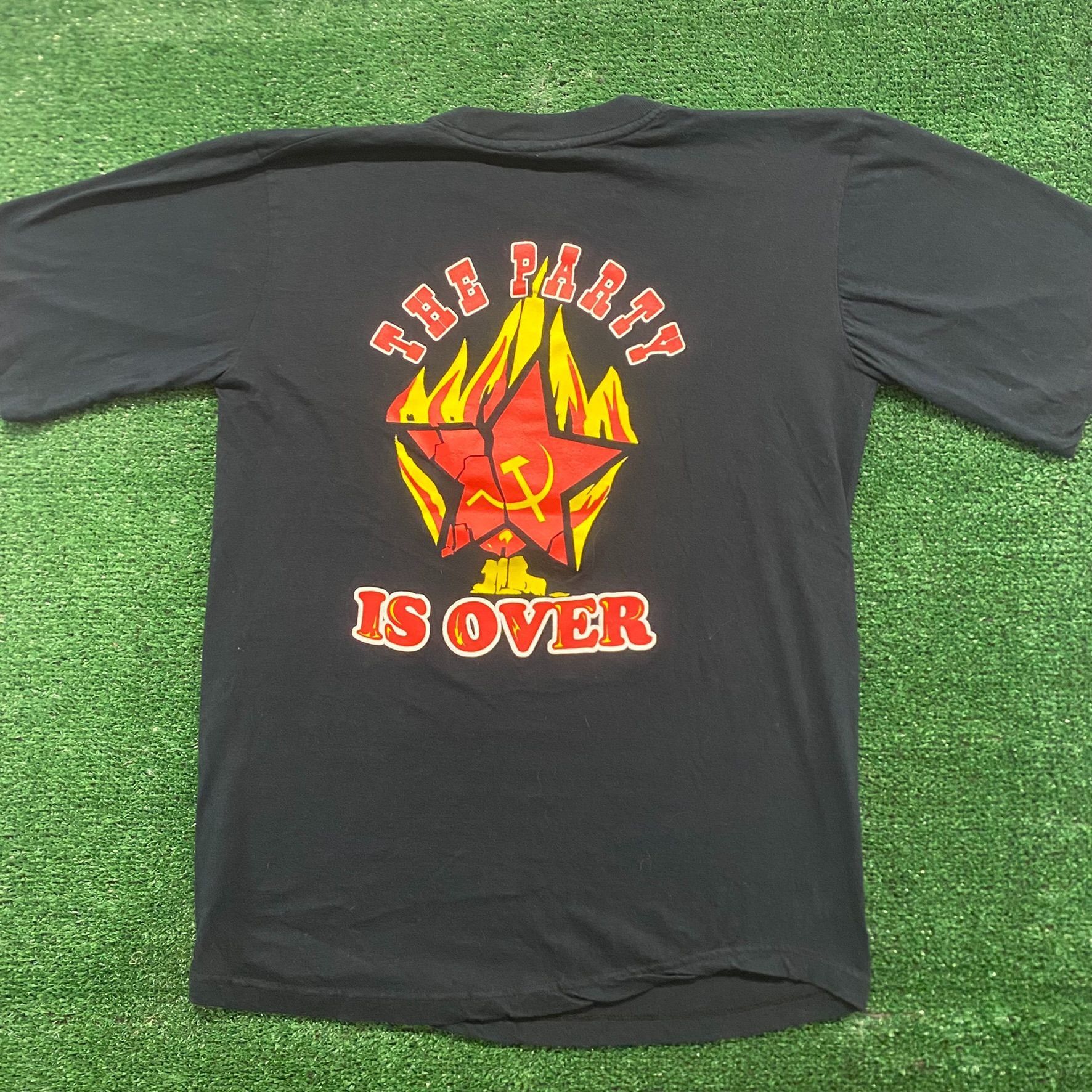 Vintage Lenin Communist Russia Vintage 90s Punk Parody T-Shirt Size US L / EU 52-54 / 3 - 4 Thumbnail