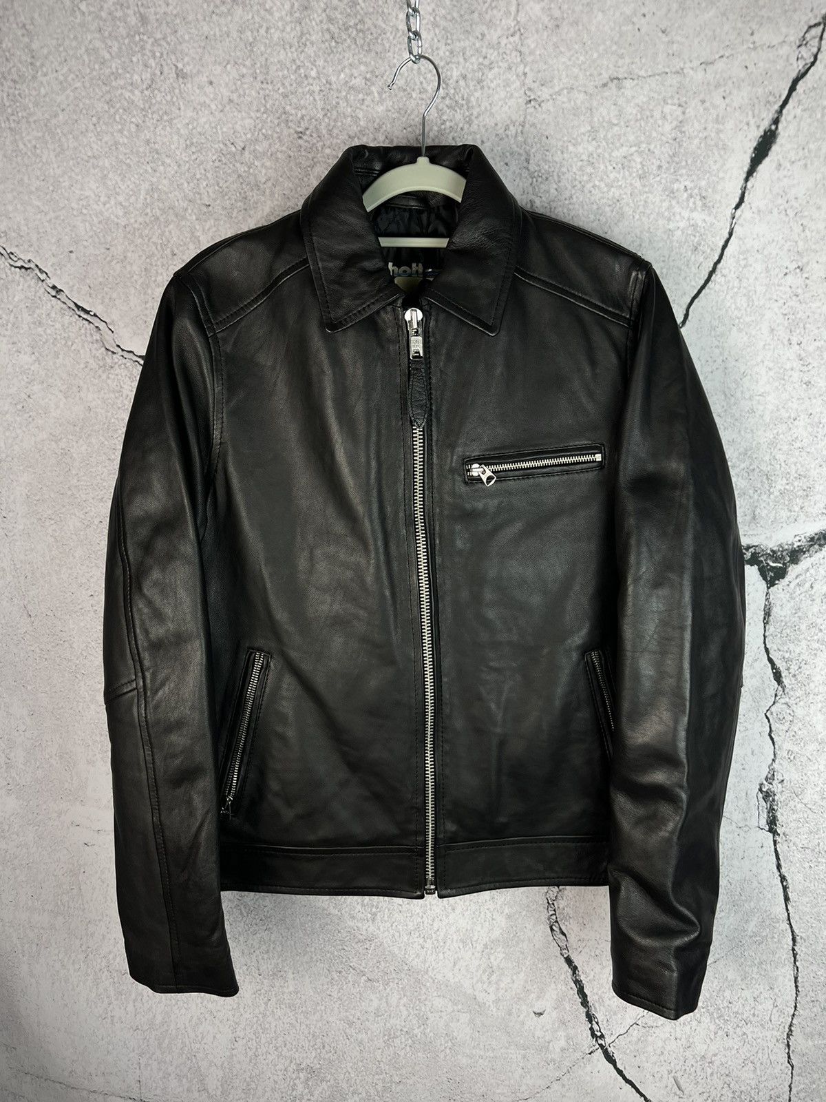 Pre-owned Leather Jacket X Schott High Quality Leather Jacket In Black
