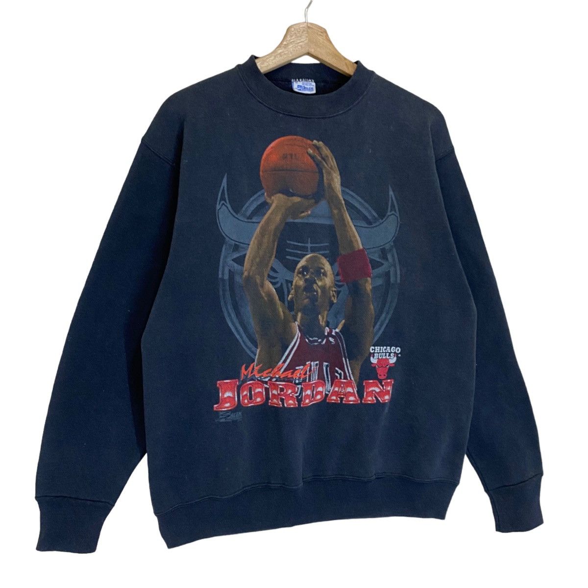 NBA Vintage 90s Micheal Jordan Crewneck Sweatshirt Size M Size US M / EU 48-50 / 2 - 3 Thumbnail
